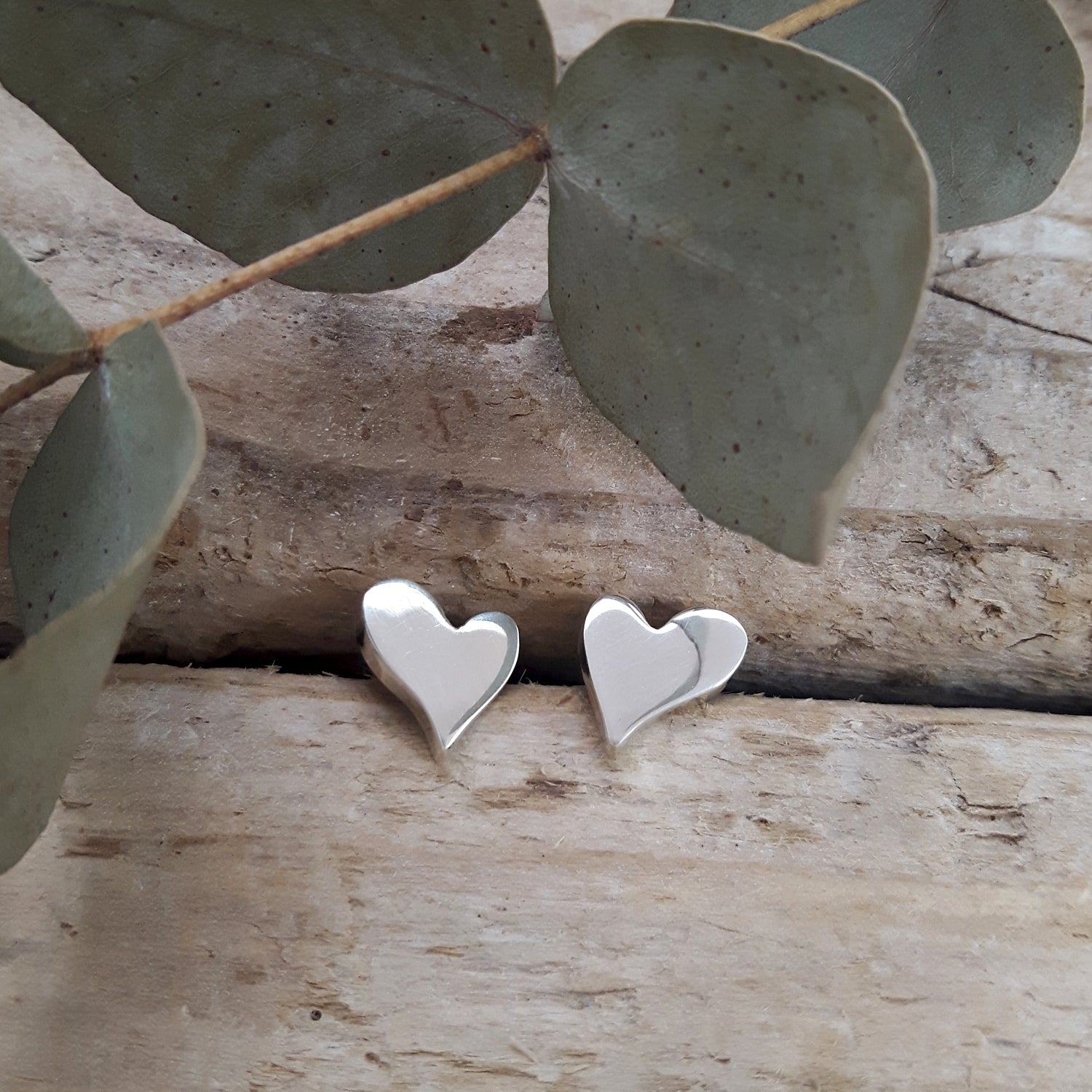 Infinity Heart Stud Earrings