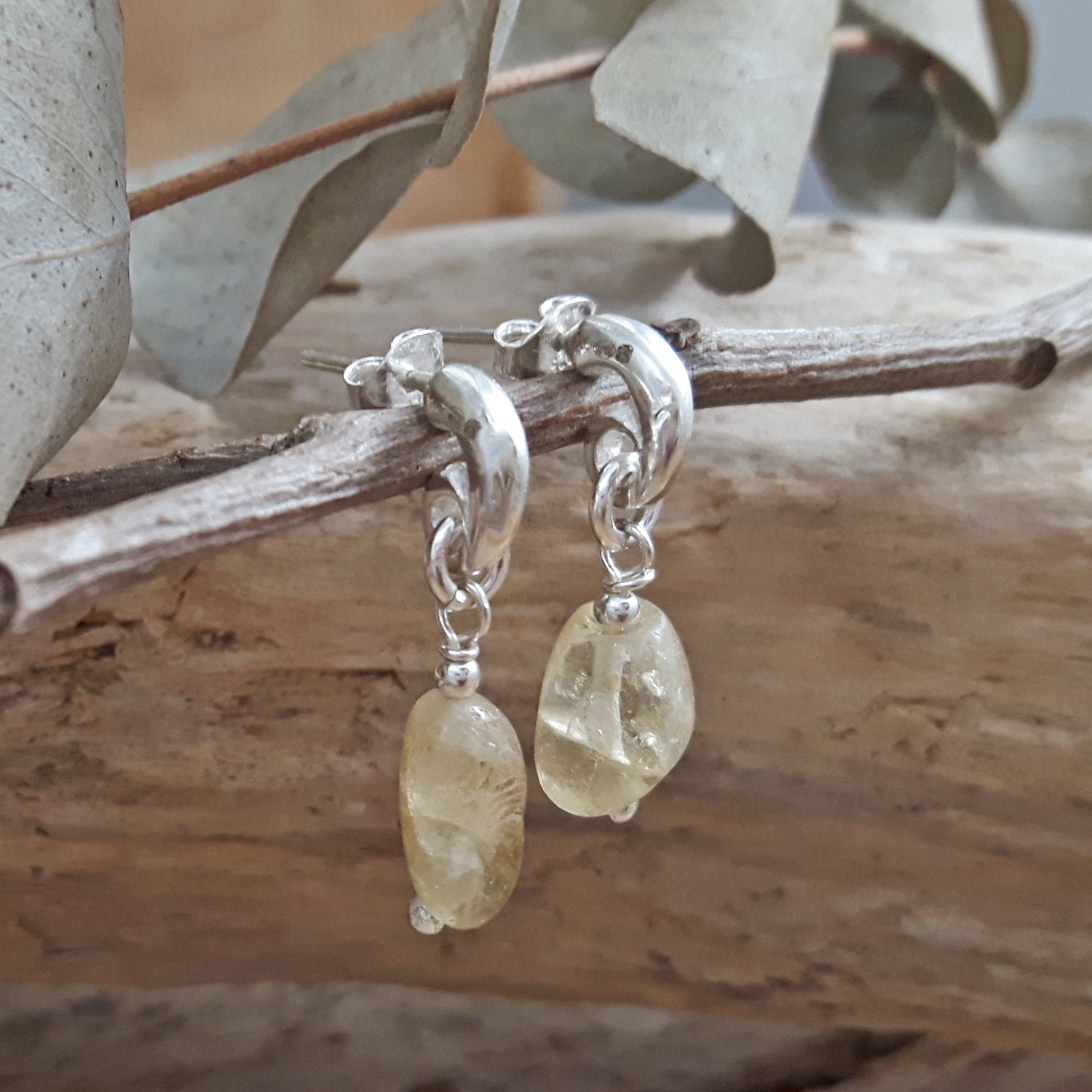 Jasmin Citrine Birthstone Earrings