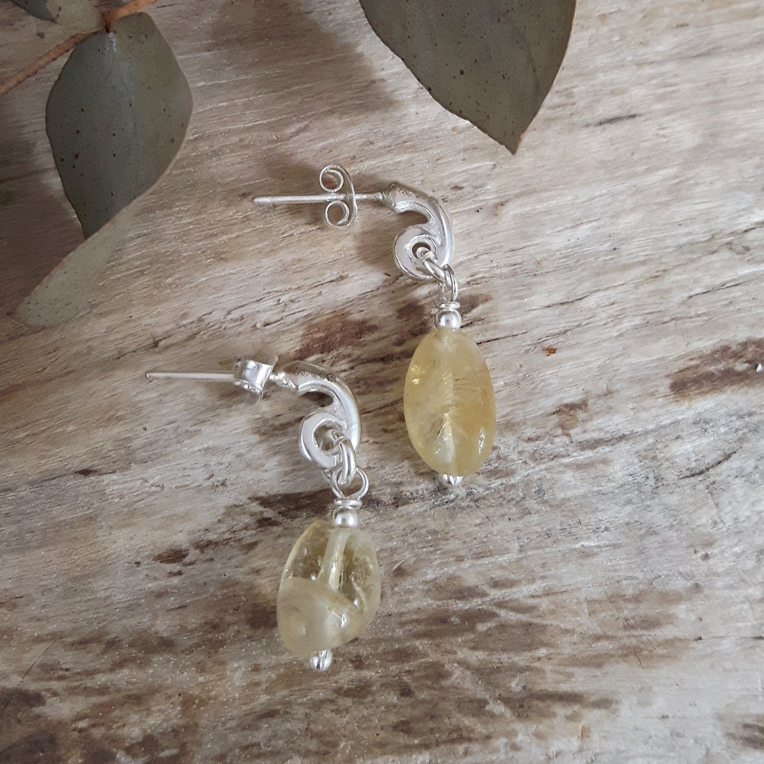 Jasmin Citrine Birthstone Earrings
