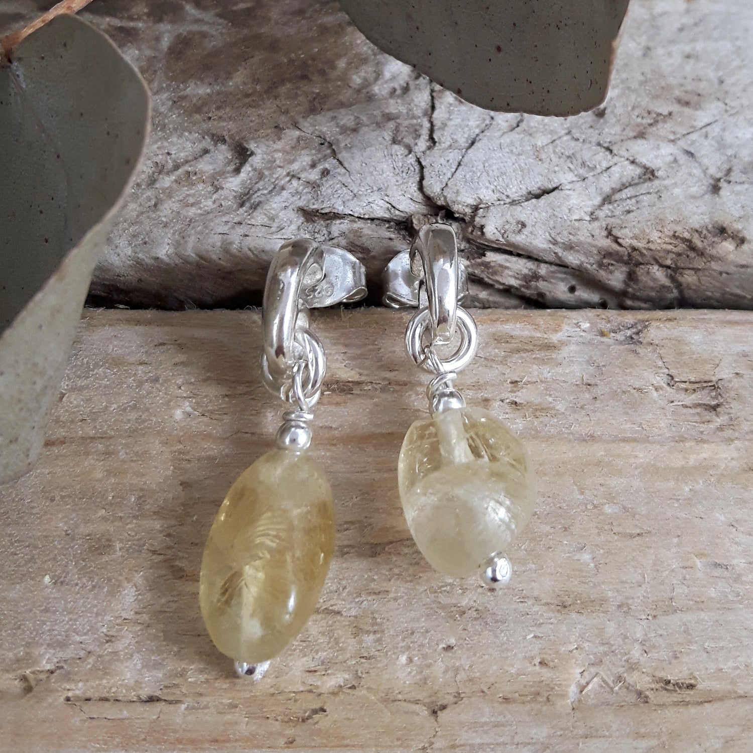 Jasmin Citrine Birthstone Earrings
