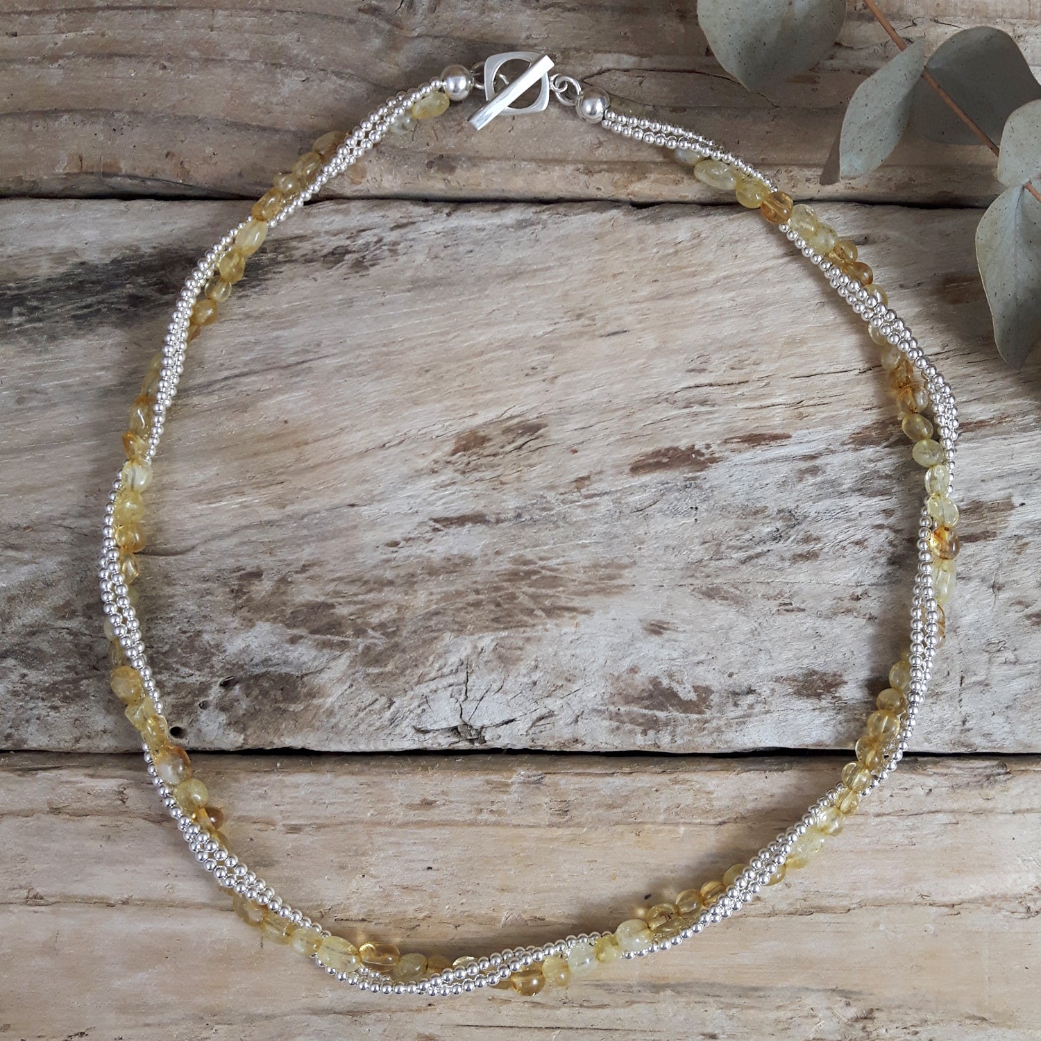 Jasmin Citrine Birthstone Necklace