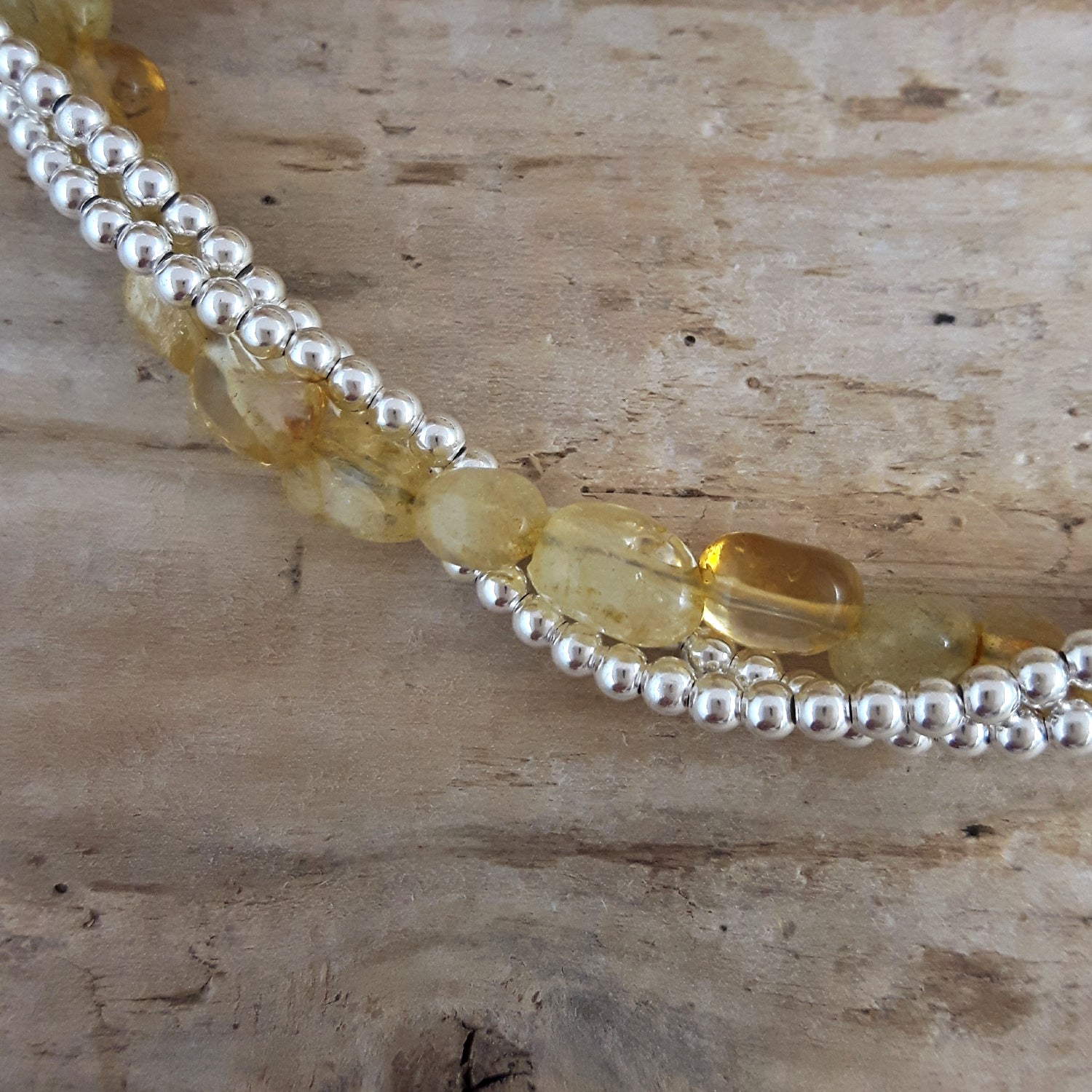 Jasmin Citrine Birthstone Necklace