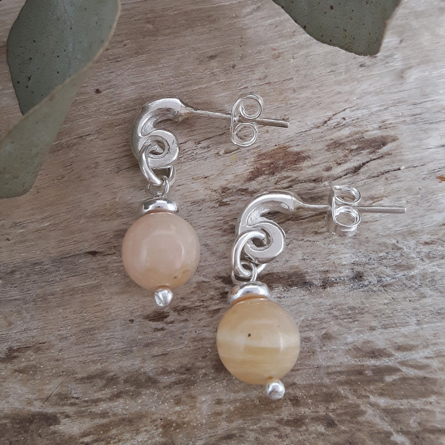 Jasmin Pink Opal Earrings