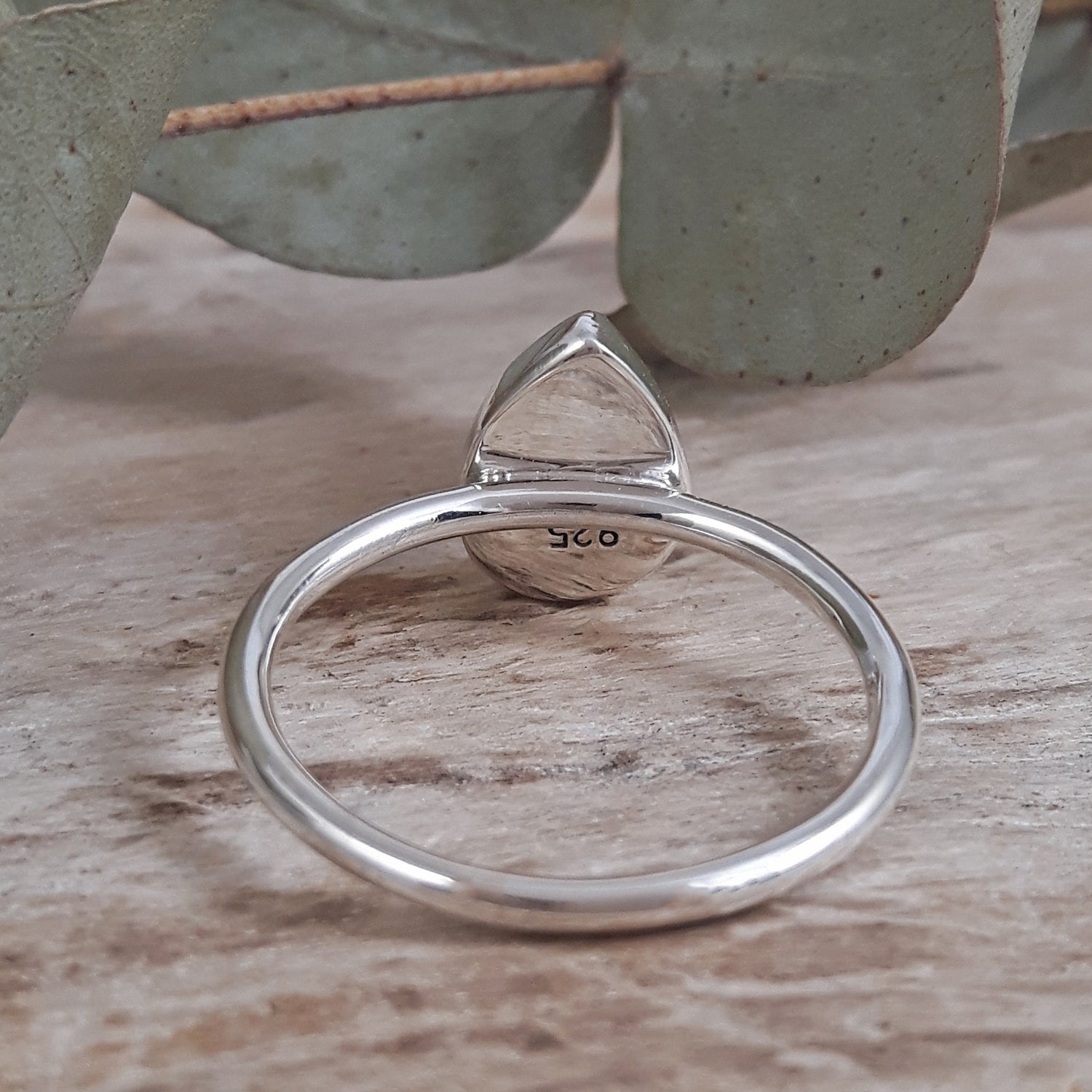 Kylie Amazonite Teadrop Ring