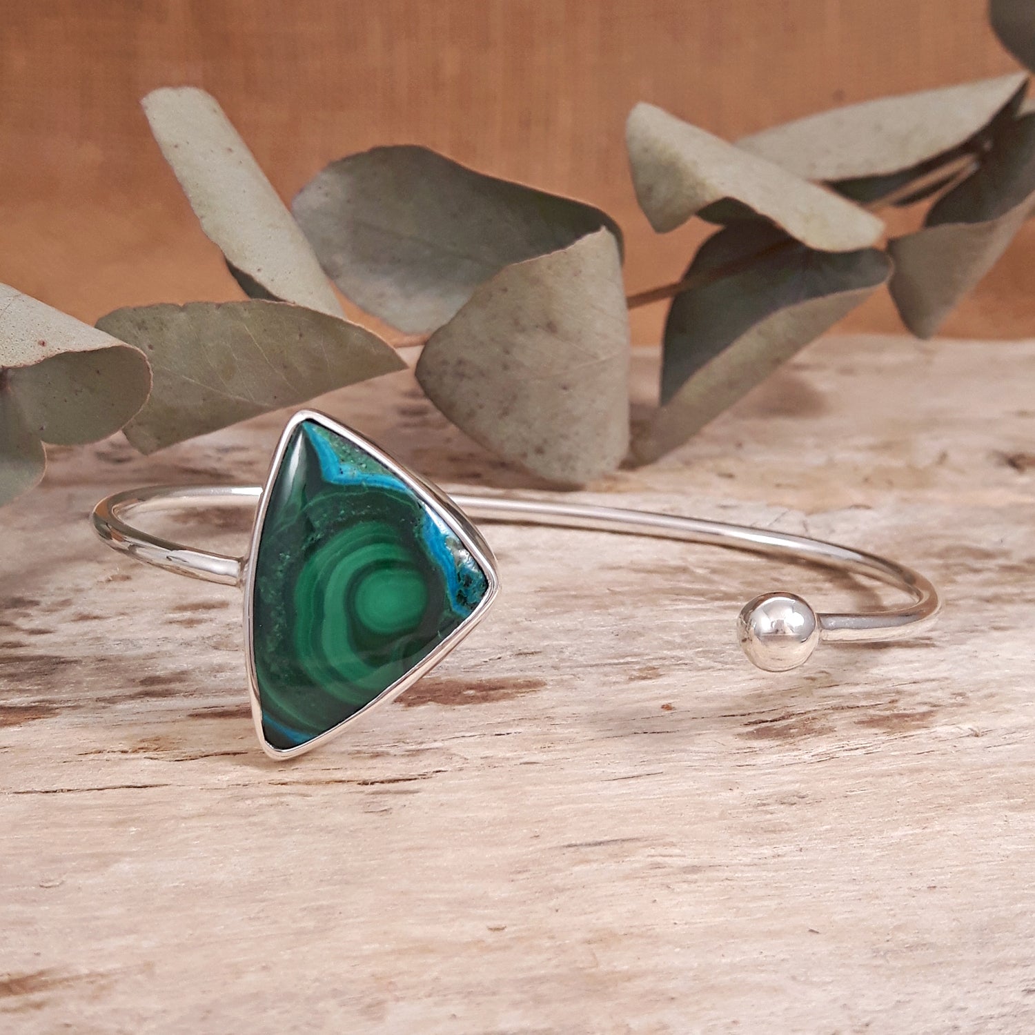 Laguna Shattuckite Large Open Bangle
