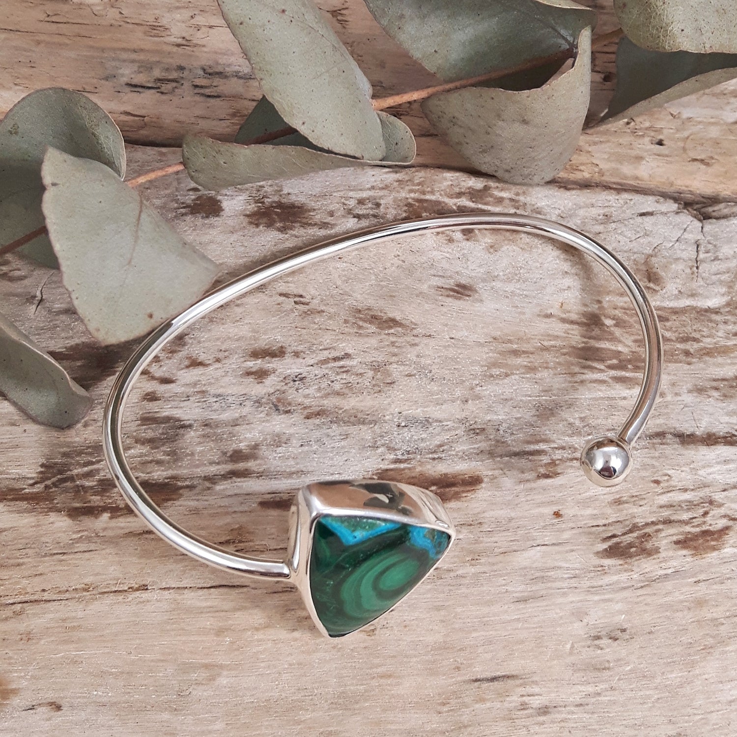 Laguna Shattuckite Large Open Bangle
