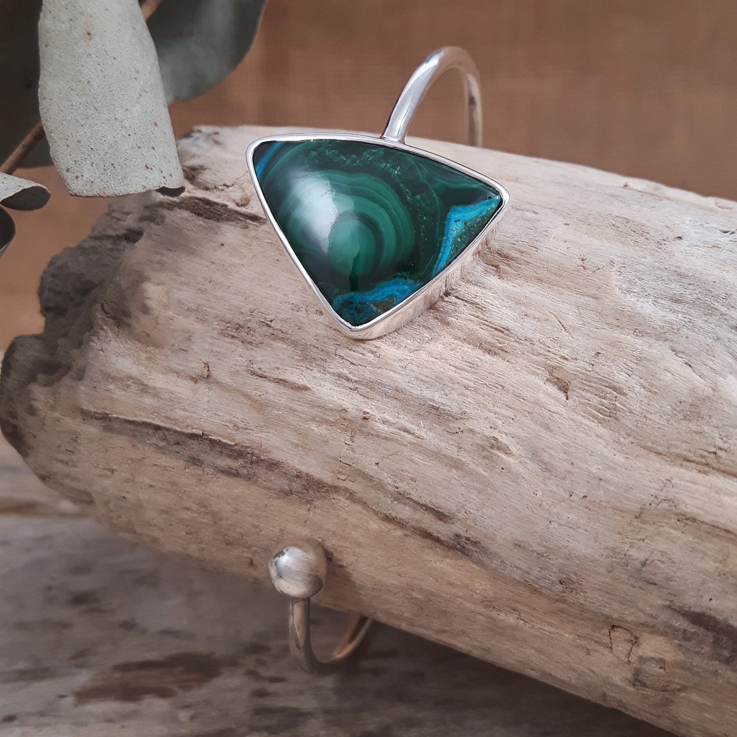 Laguna Shattuckite Large Open Bangle