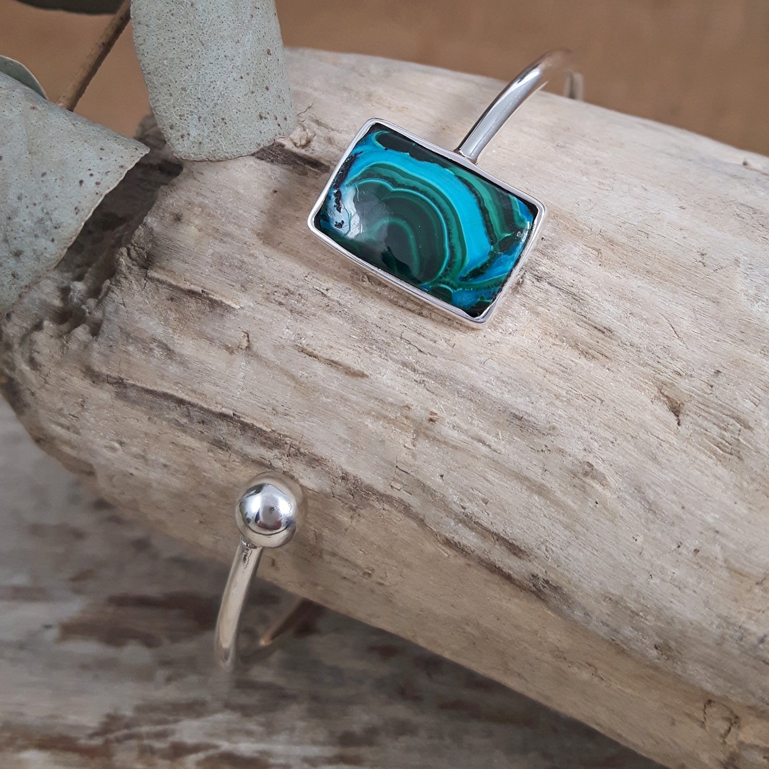 Laguna Shattuckite Small Open Bangle