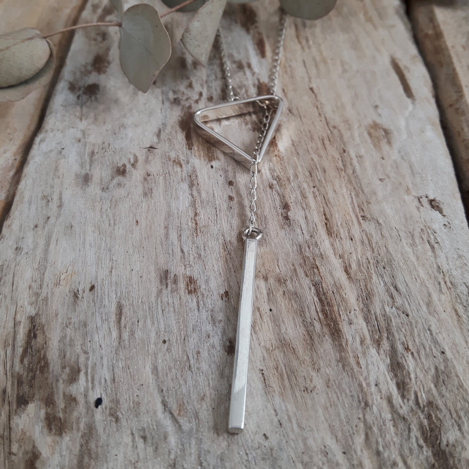 SAMPLE Lanza Triangle Necklace