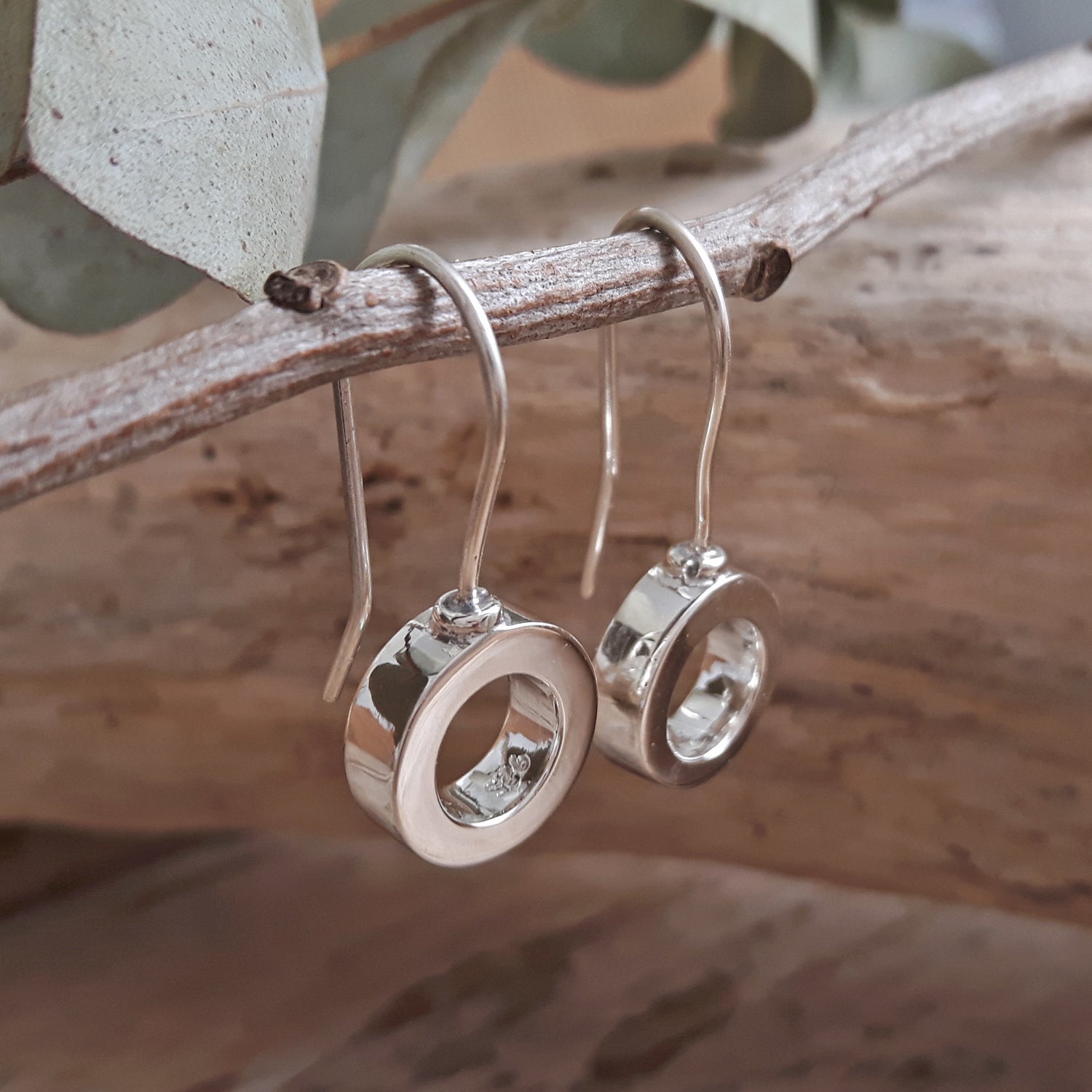 Lena Circle Drop Earrings
