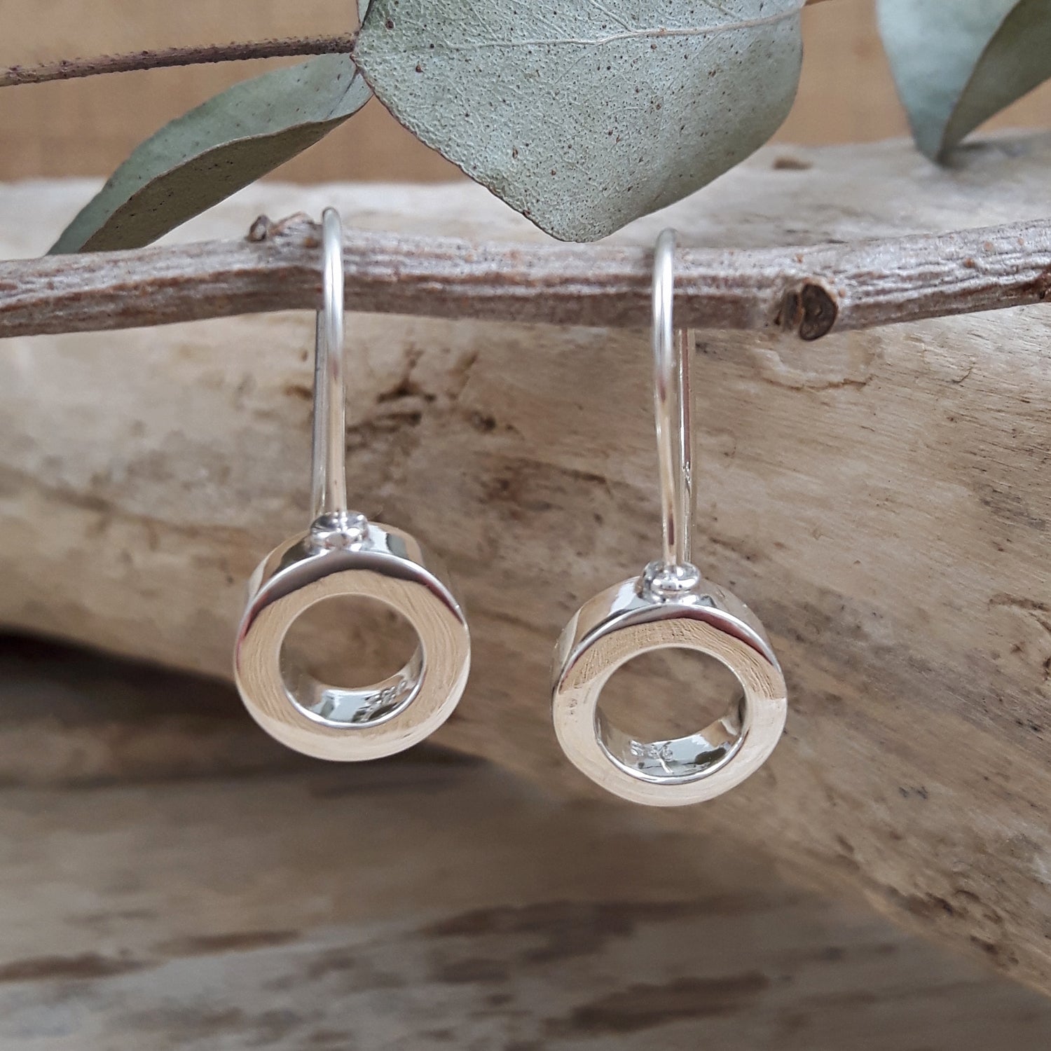 Lena Circle Drop Earrings