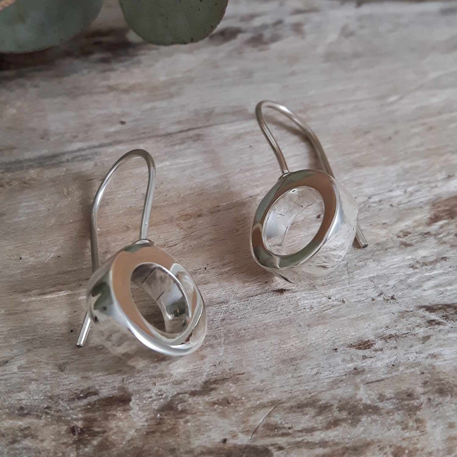 Lena Circle Drop Earrings