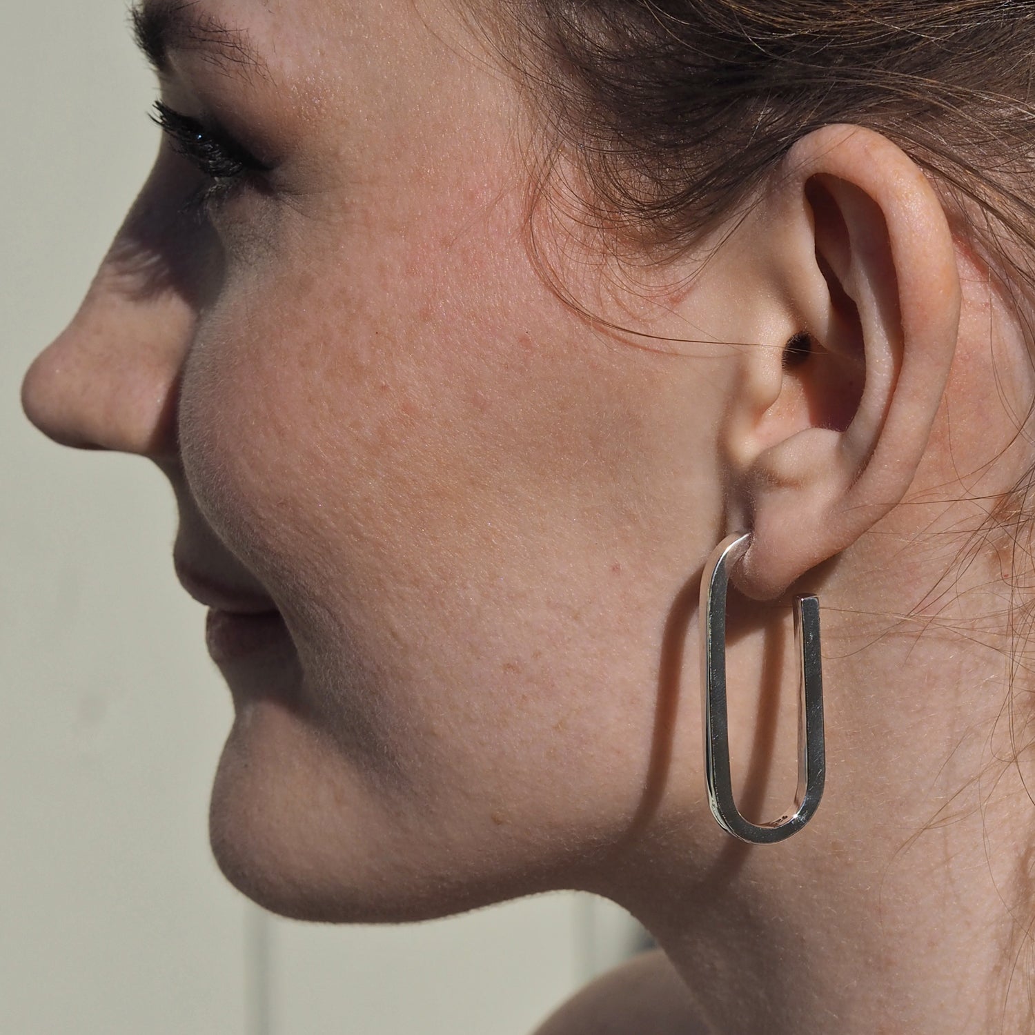 Ellipse Large Hoop Earrings