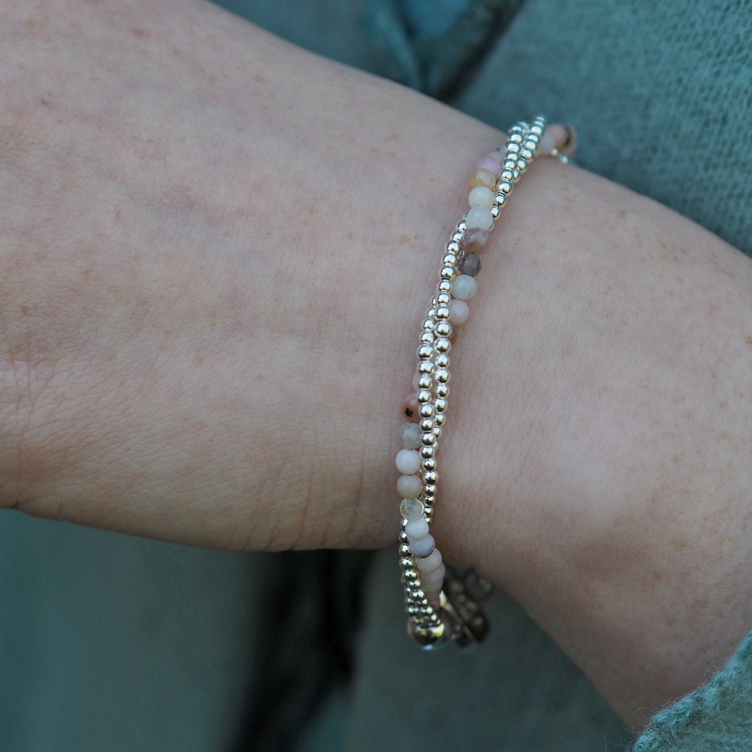 Jasmin Pink Opal Bracelet