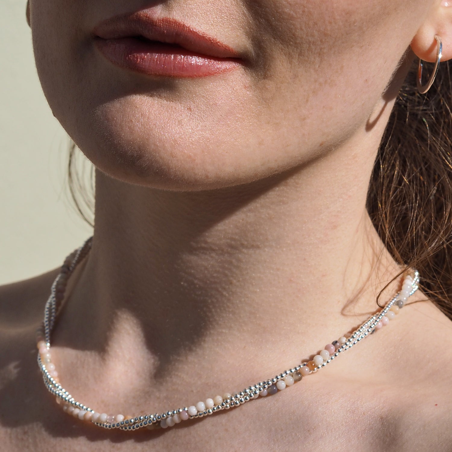 Jasmin Pink Opal Necklace