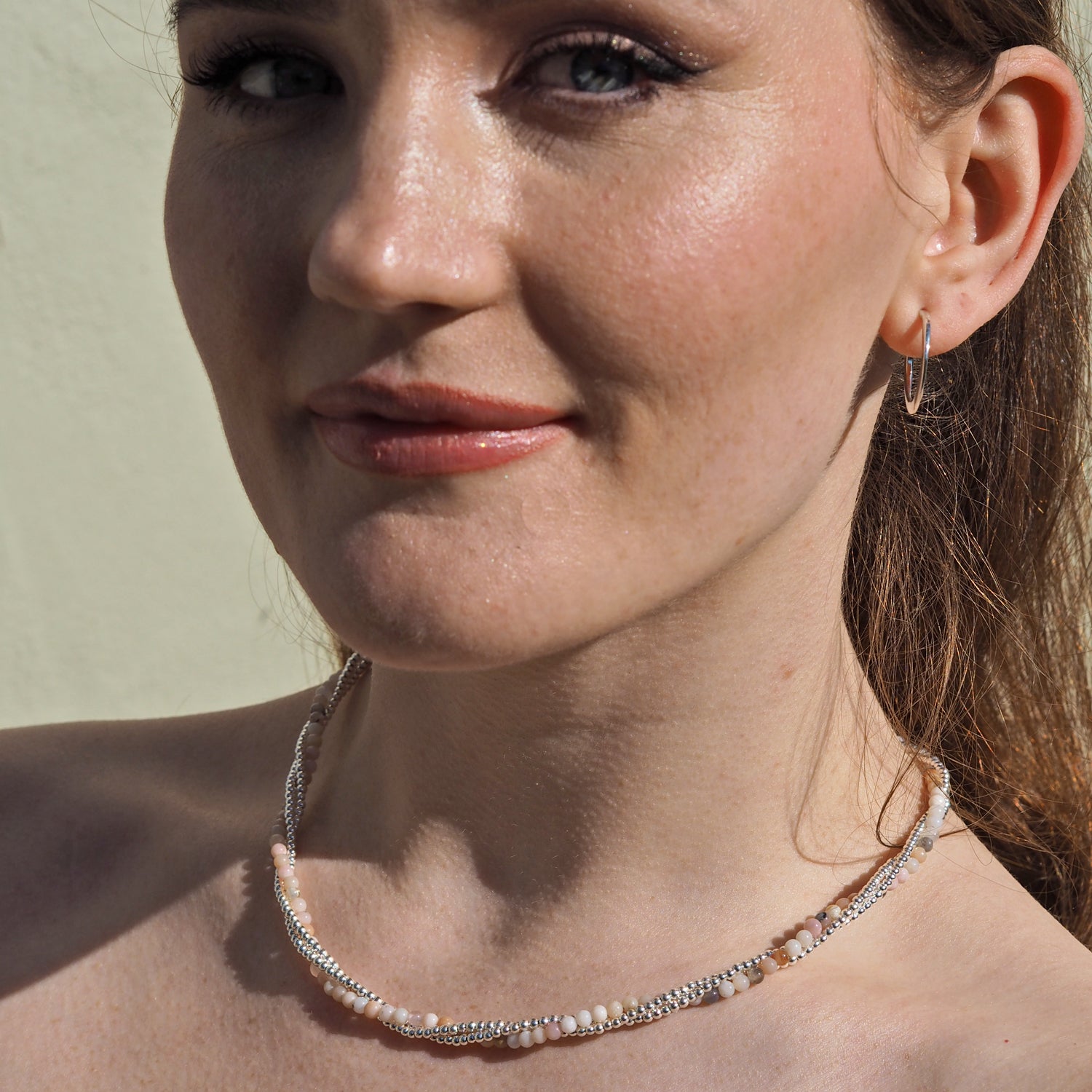 Jasmin Pink Opal Necklace