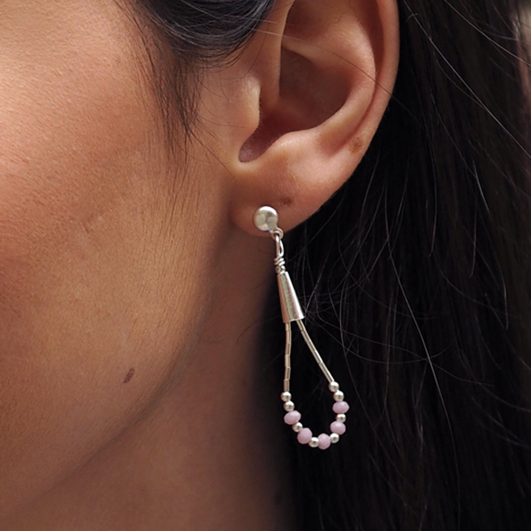Adeline Chalcedony Rose Earrings