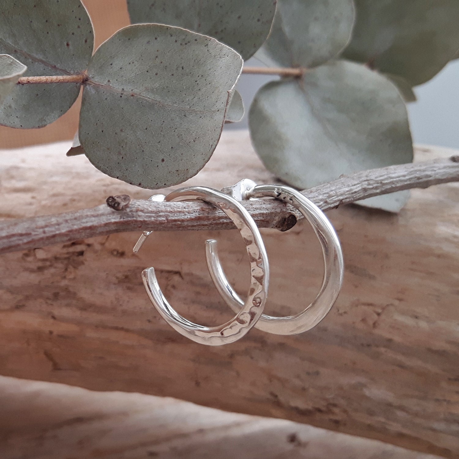 Toro Mini Hammered Hoop Earrings