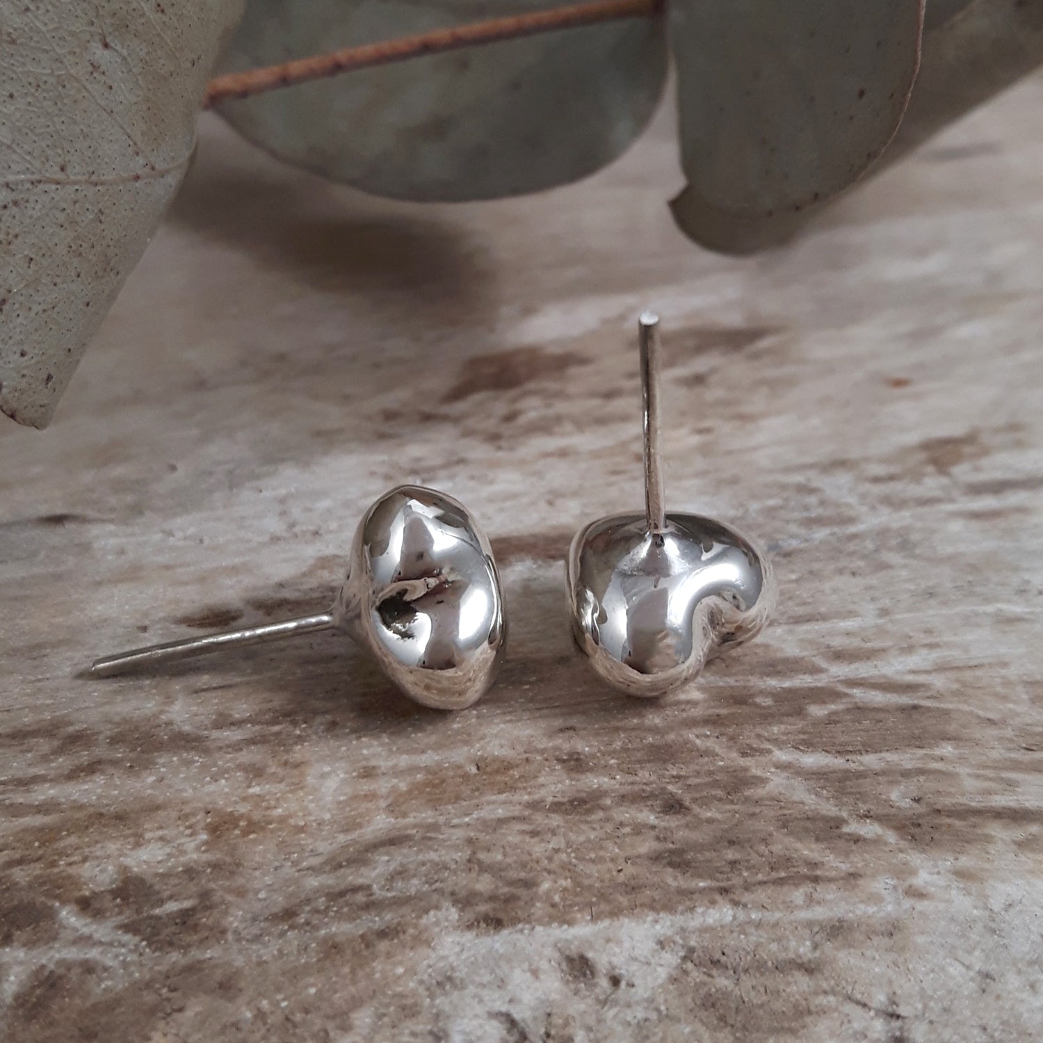 Minimalist Heart Stud Earrings