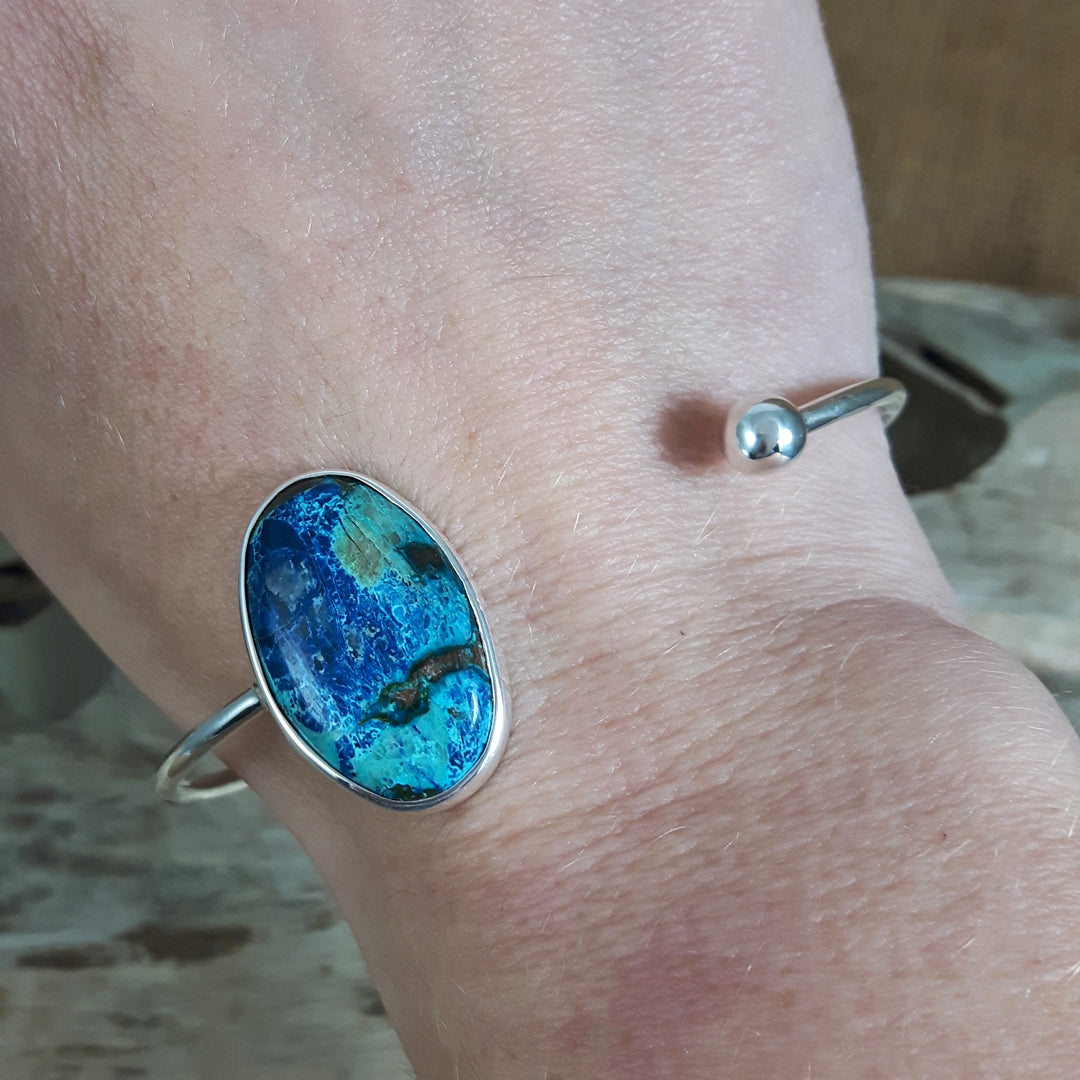 Monet Chrysocolla Open Cuff