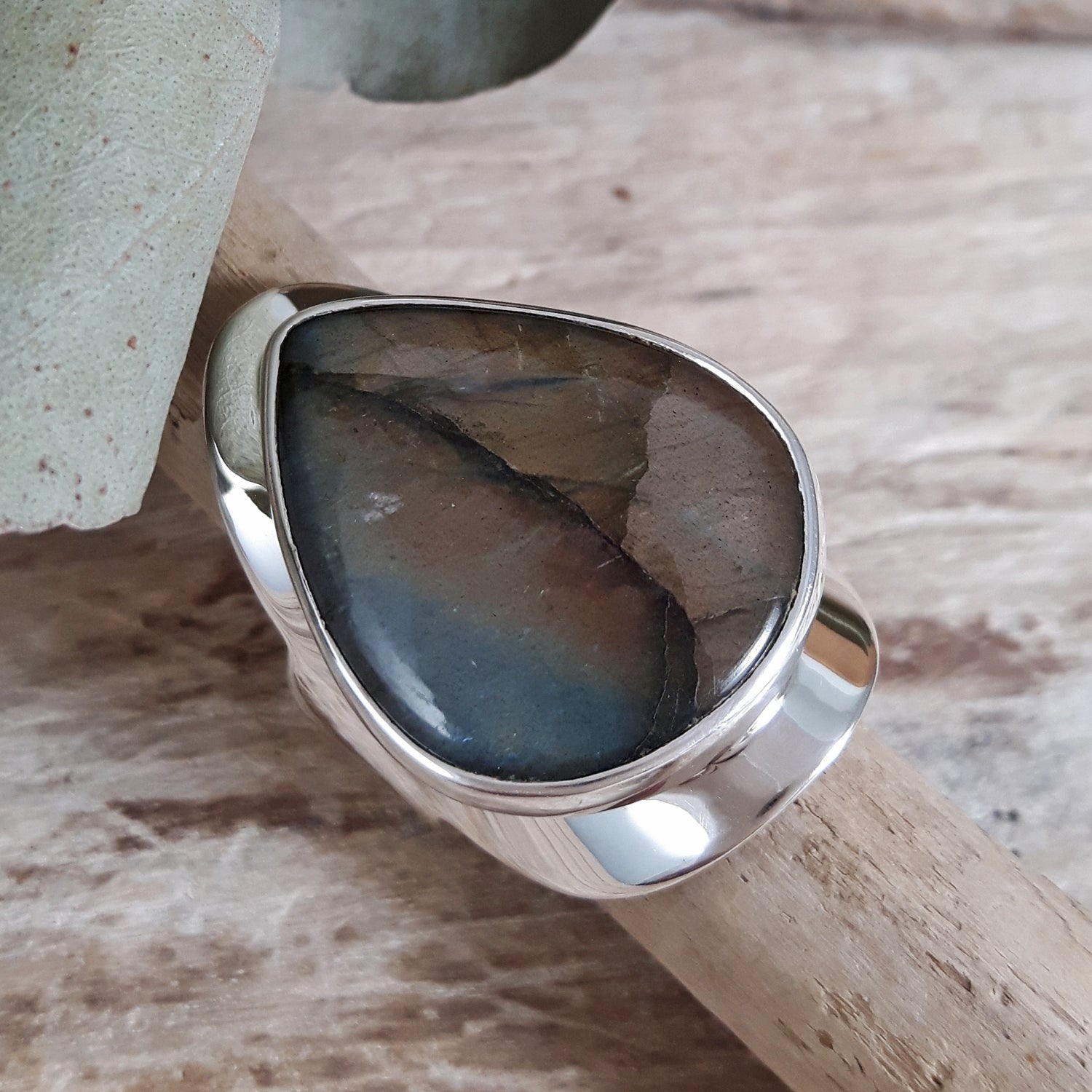 Monet Labradorite Teardrop L Ring A