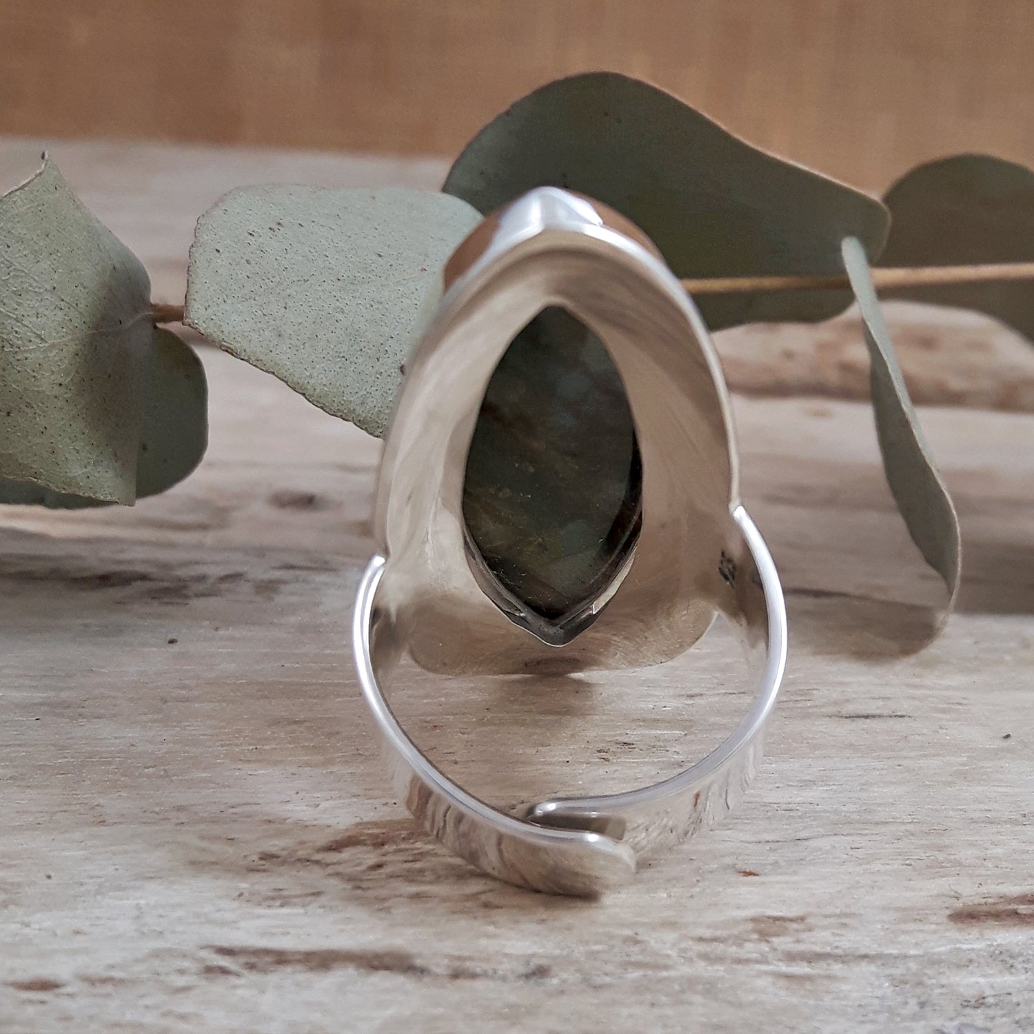 Monet Labradorite Marquise XXL Adjustable Ring A