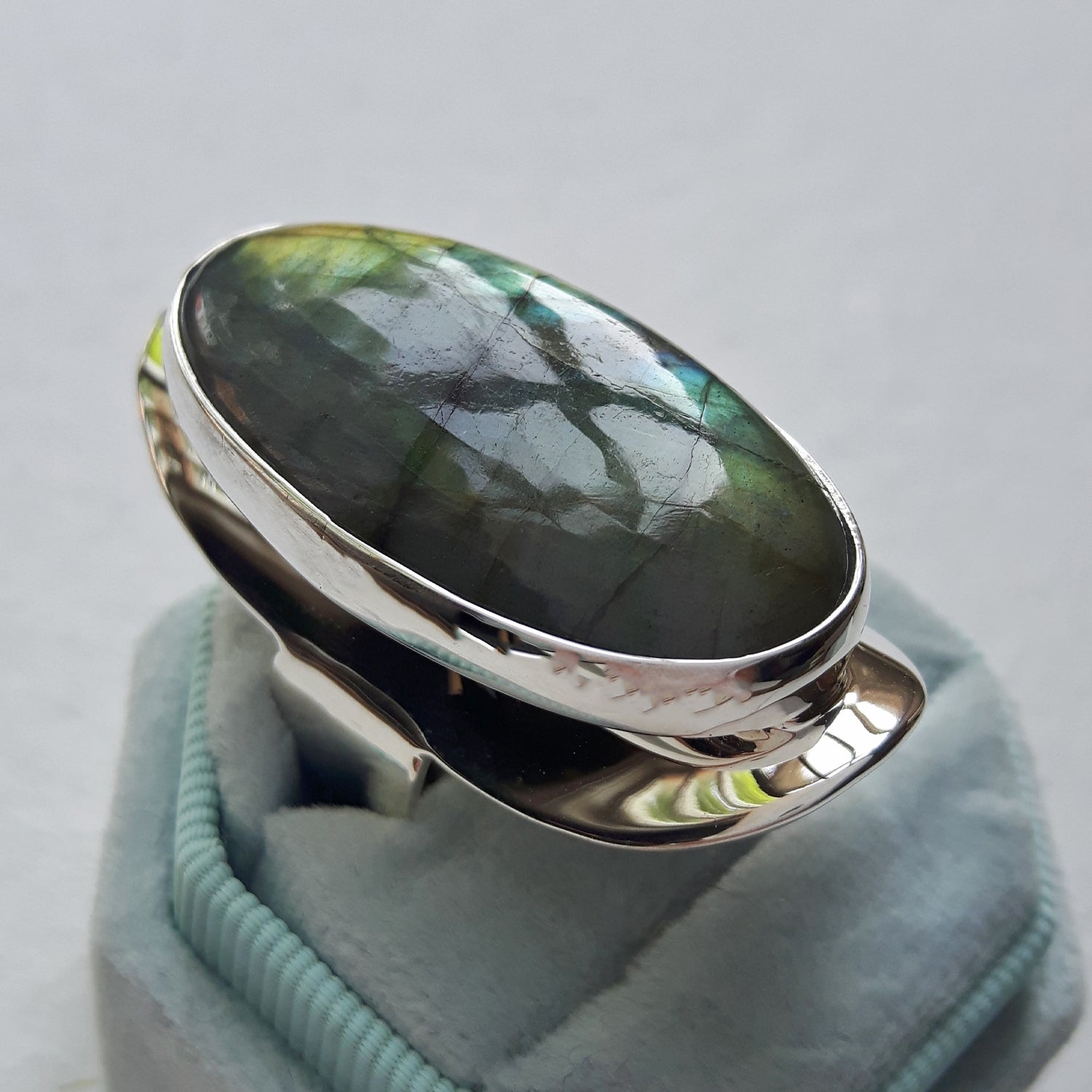 PERFECTLY IMPERFECT Monet Labradorite Marquise XXL Adjustable Ring B