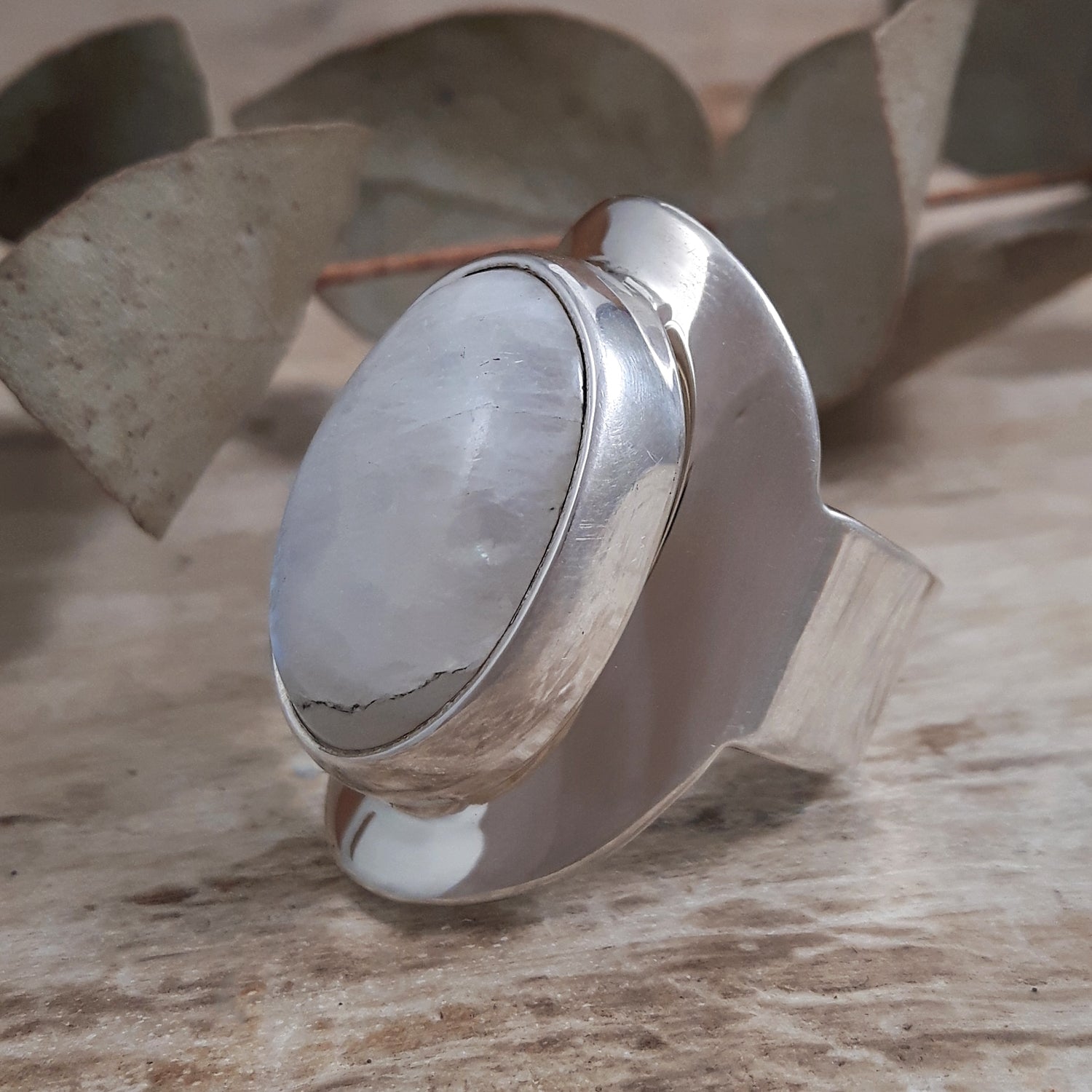 Monet Moonstone Oval Med Adjustable Ring A