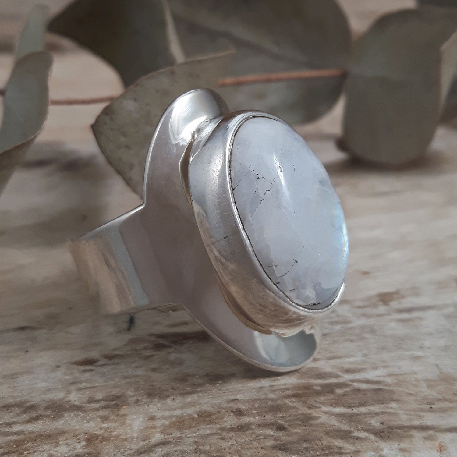 Monet Moonstone Oval Med Adjustable Ring A
