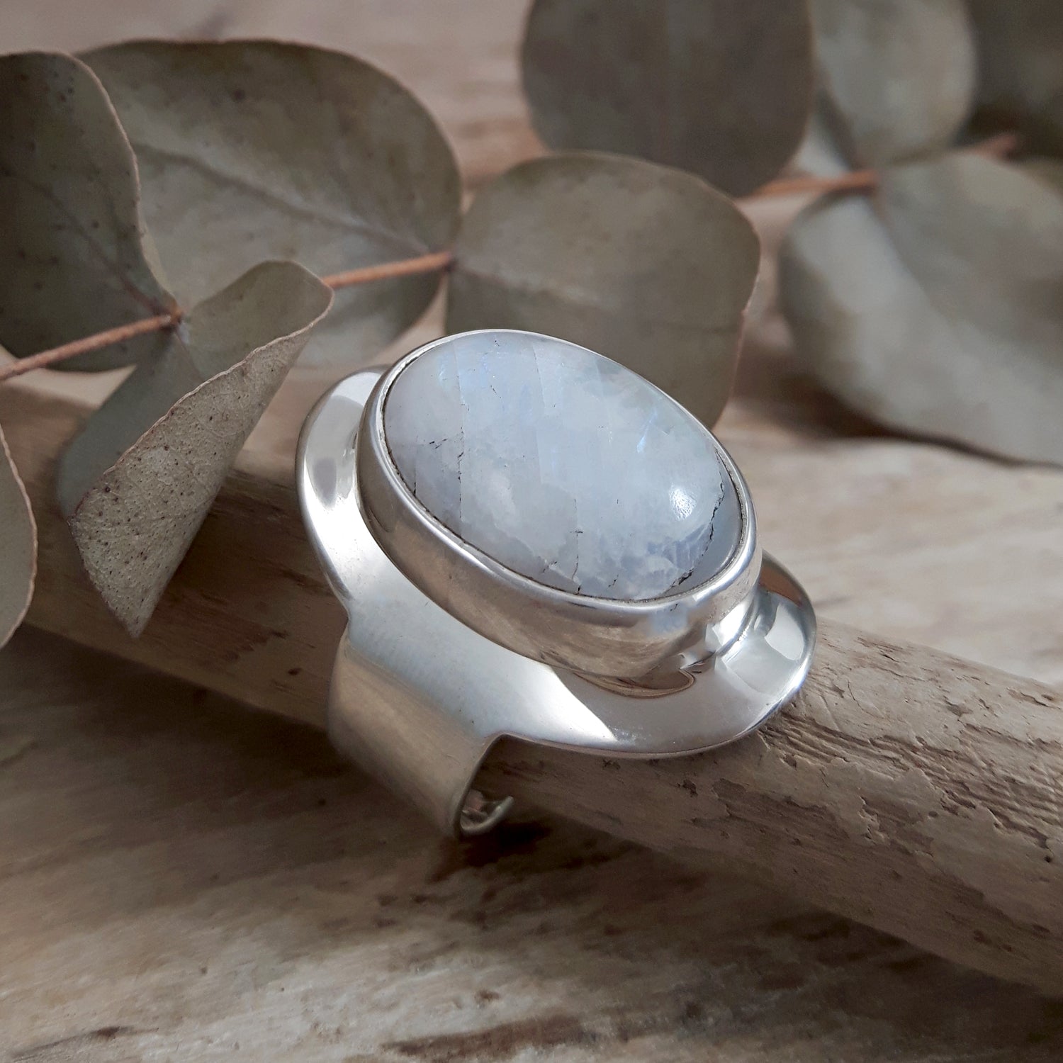 Monet Moonstone Oval Med Adjustable Ring A