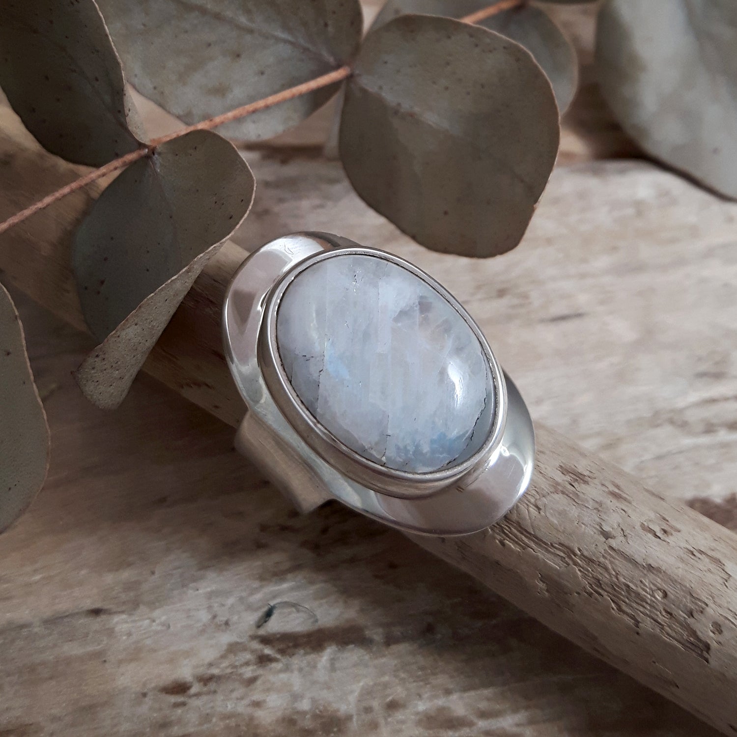 Monet Moonstone Oval Med Adjustable Ring A