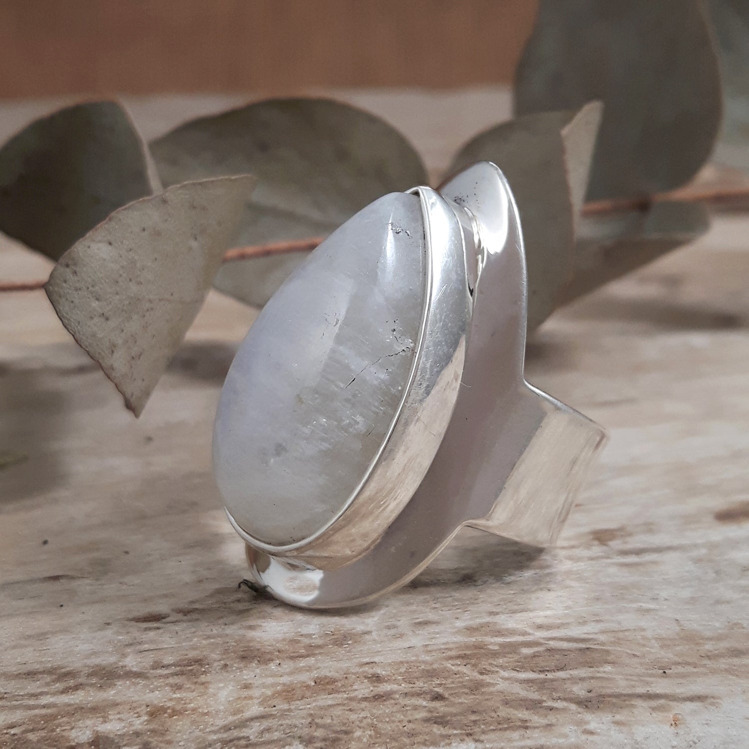 Monet Moonstone Teardrop Med Adjustable Ring A