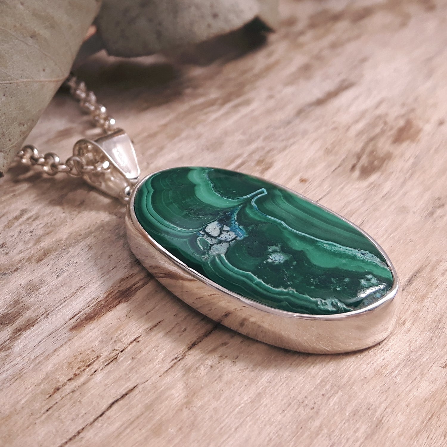 Monet Shattuckite Medium Oval Pendant
