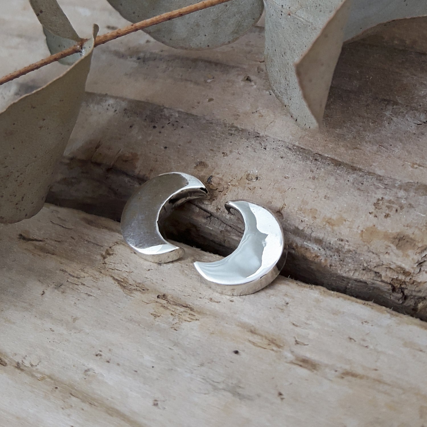 Muse Moon Stud Earrings