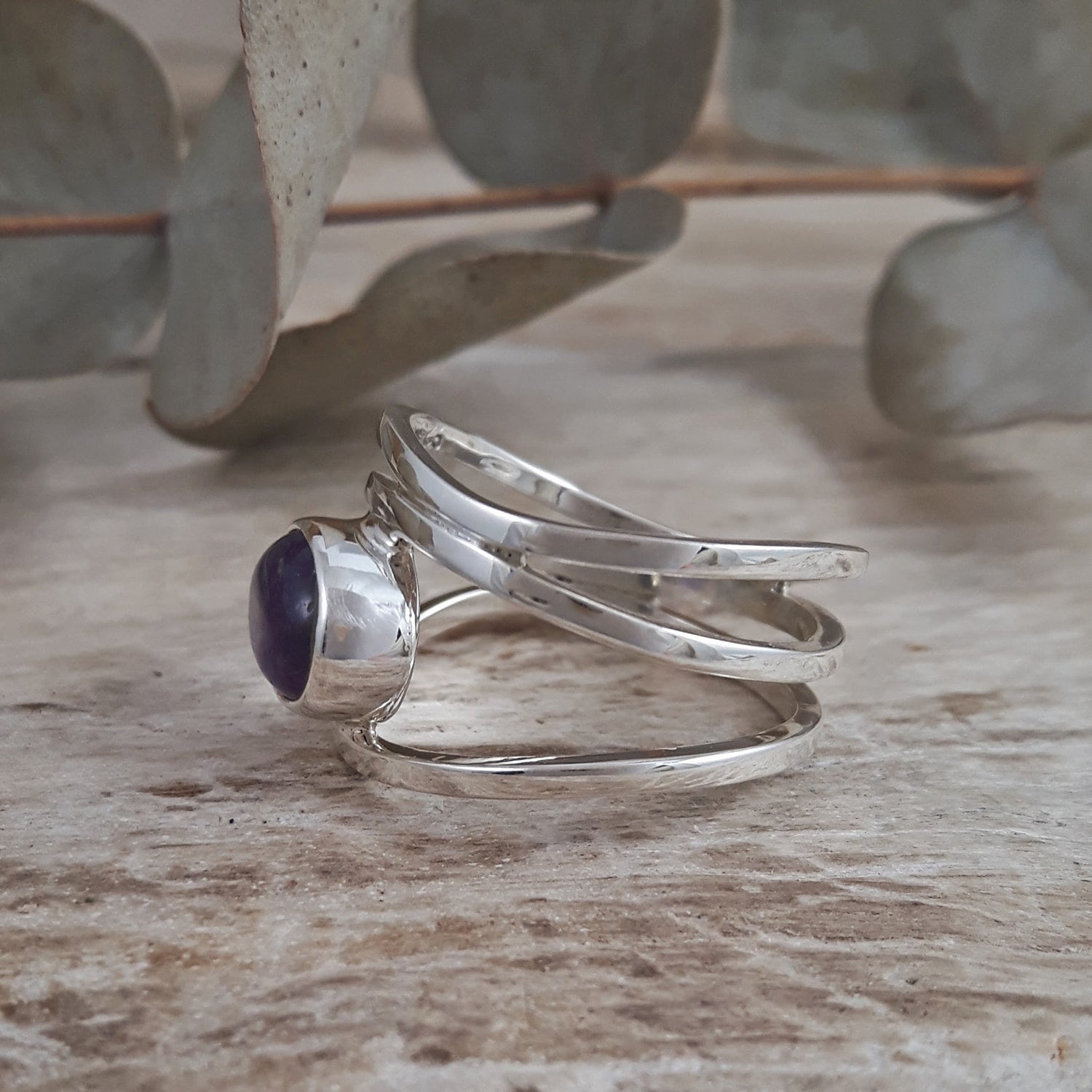 SAMPLE Nesta Amethyst Ring Size N