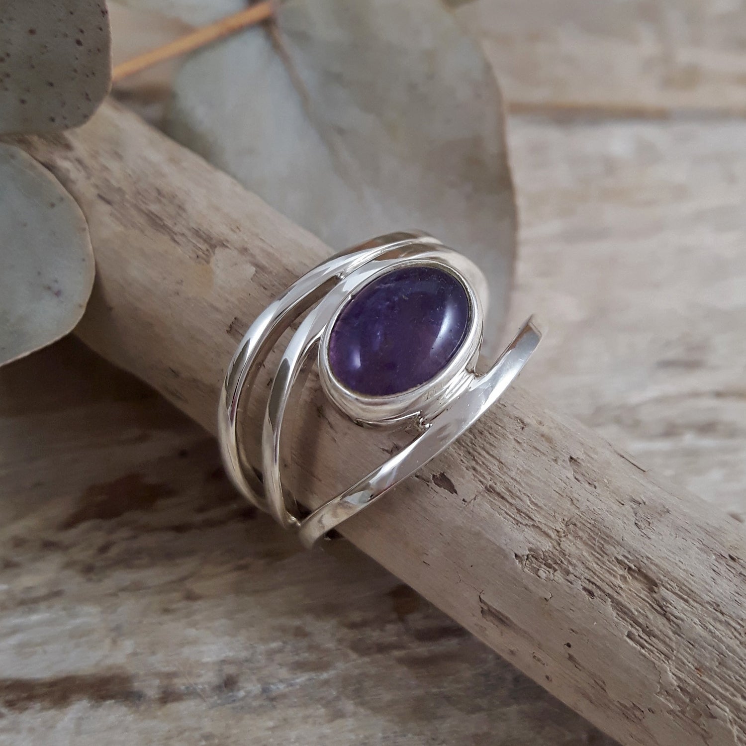 SAMPLE Nesta Amethyst Ring Size N