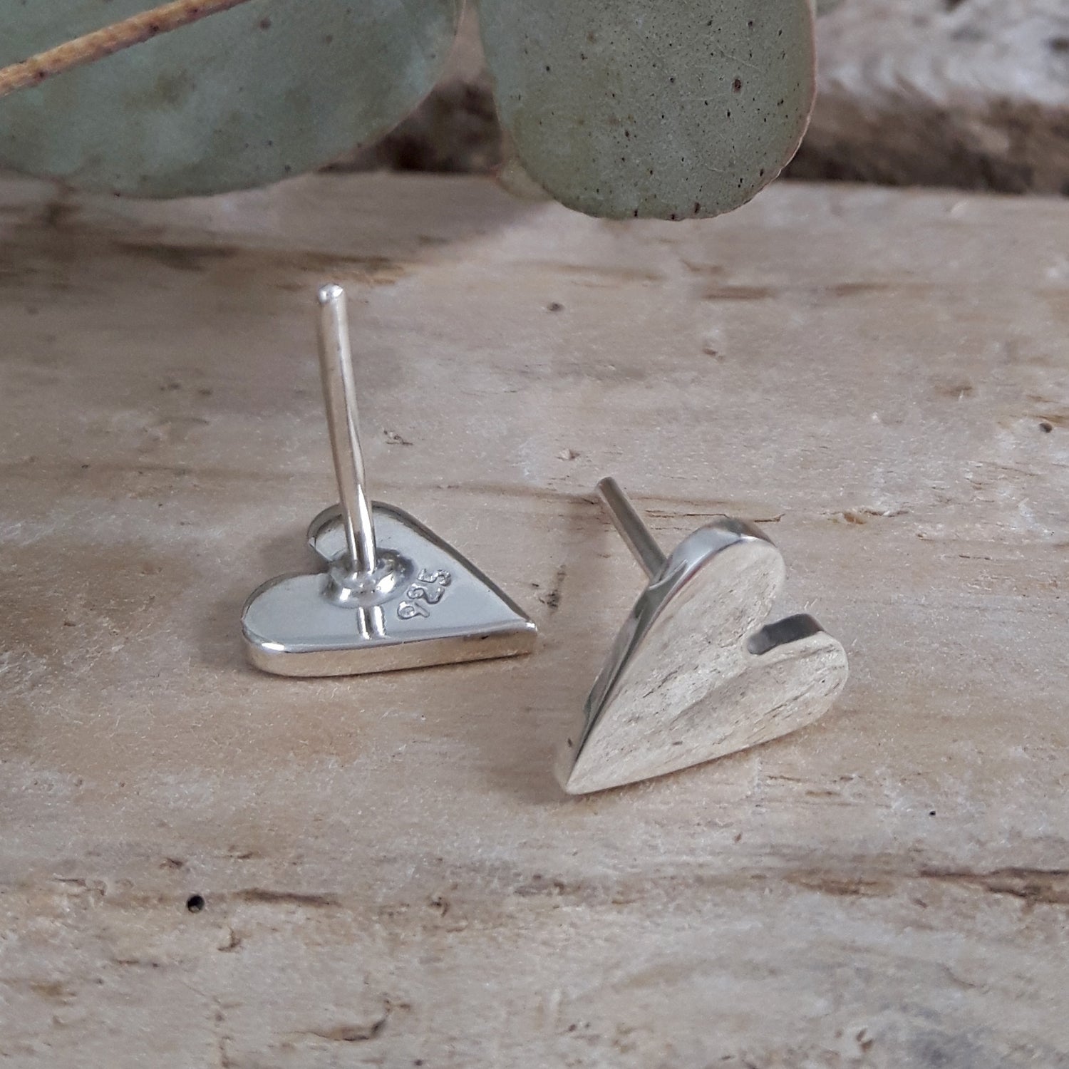 Petite Love Heart Stud Earrings