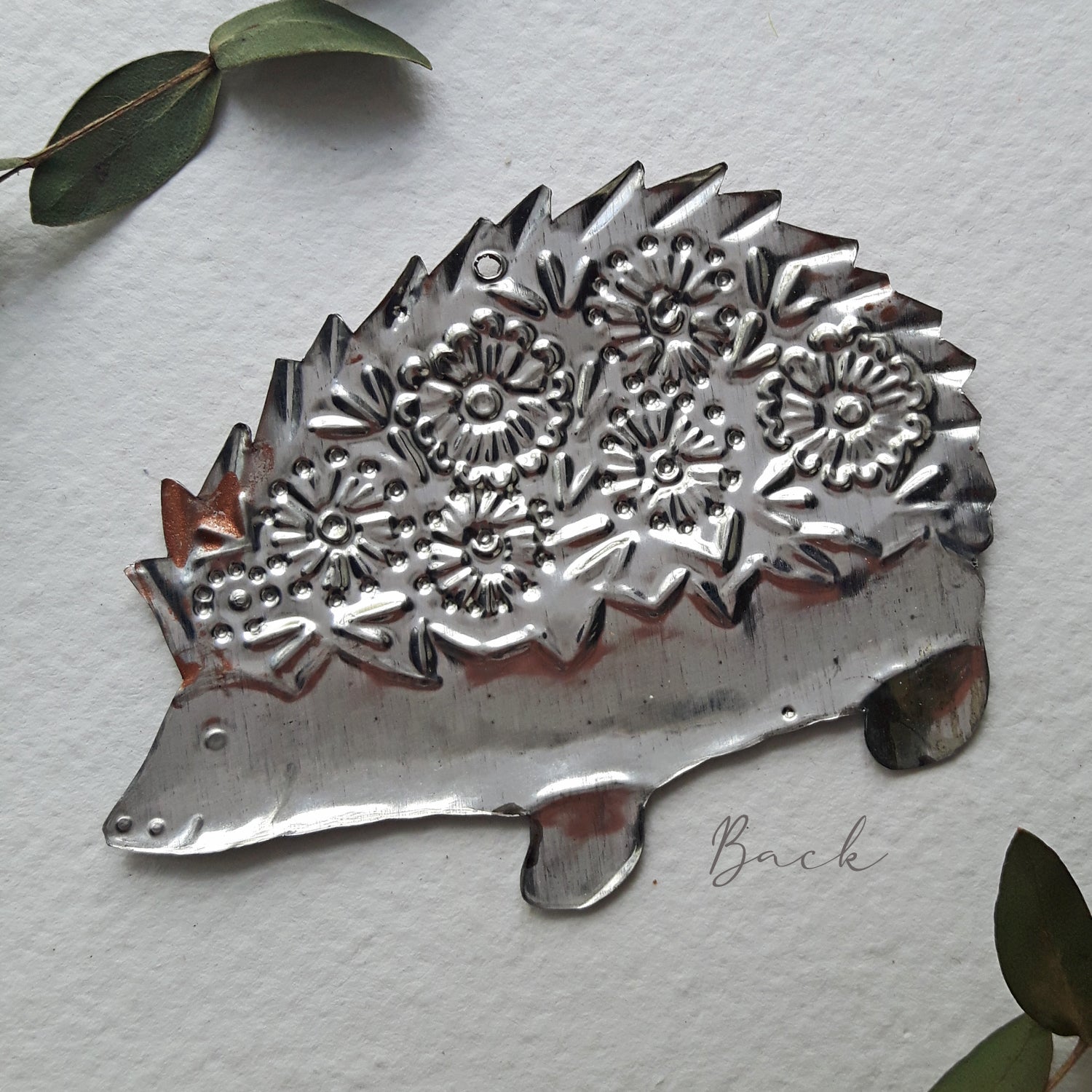 metal Hedgehog Tin Decoration