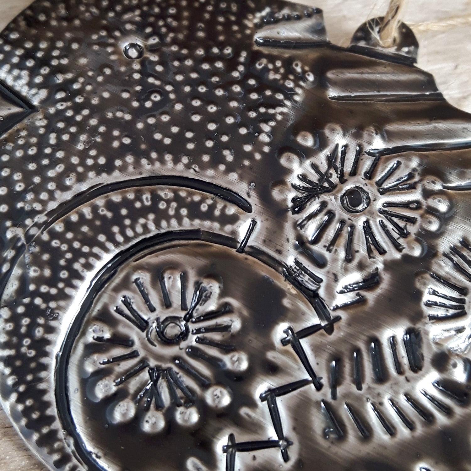 Silver Sacred Robin Handcrafted Tin Decoration