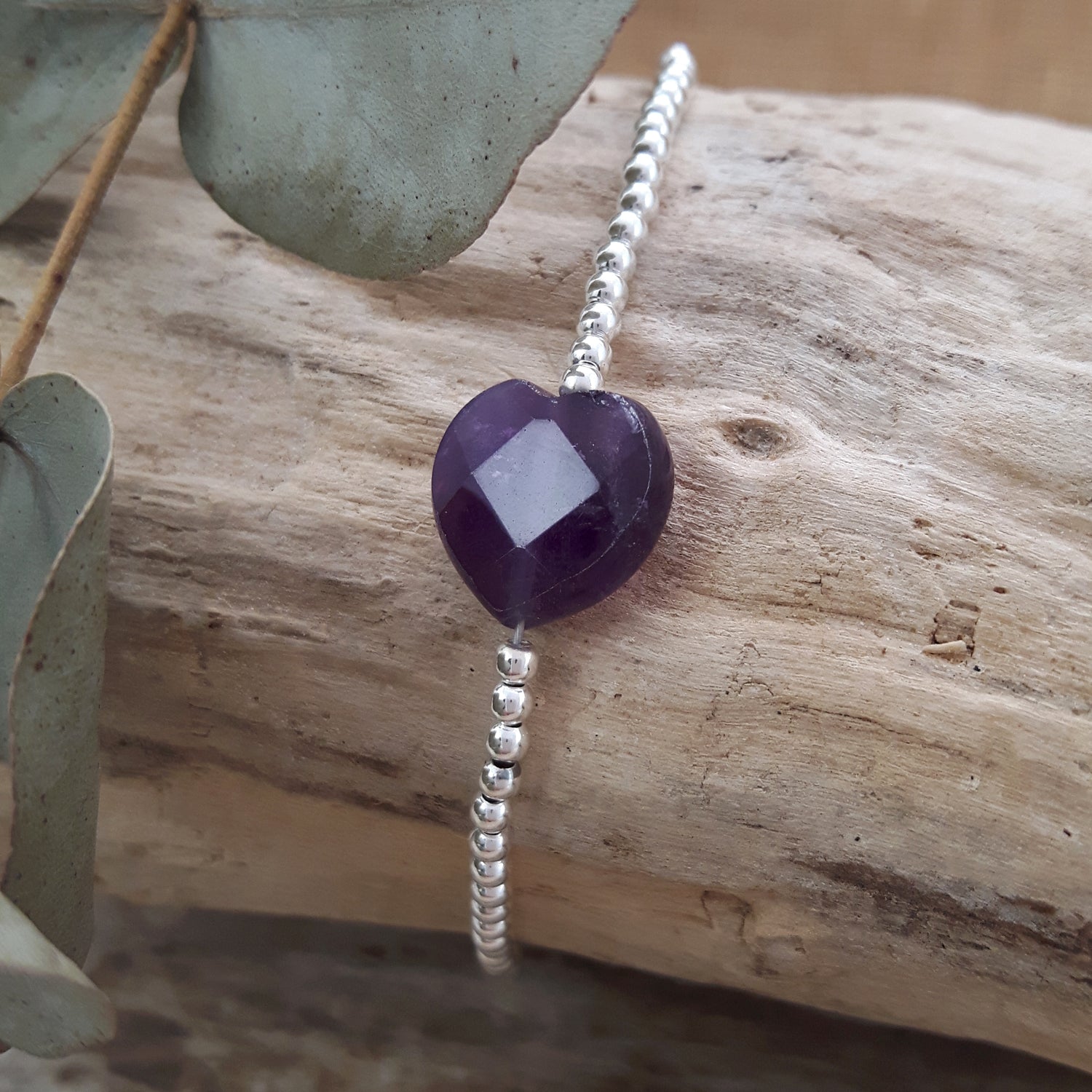 Shades of Love Amethyst Gemstone Bracelet