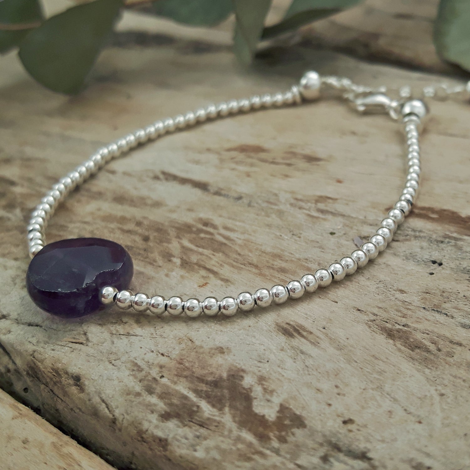 Shades of Love Amethyst Gemstone Bracelet