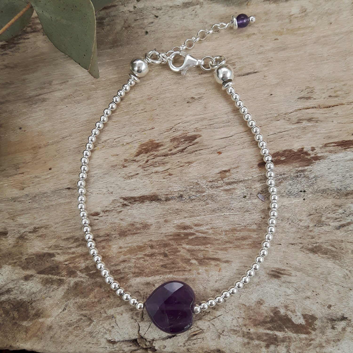 Shades of Love Amethyst Gemstone Bracelet