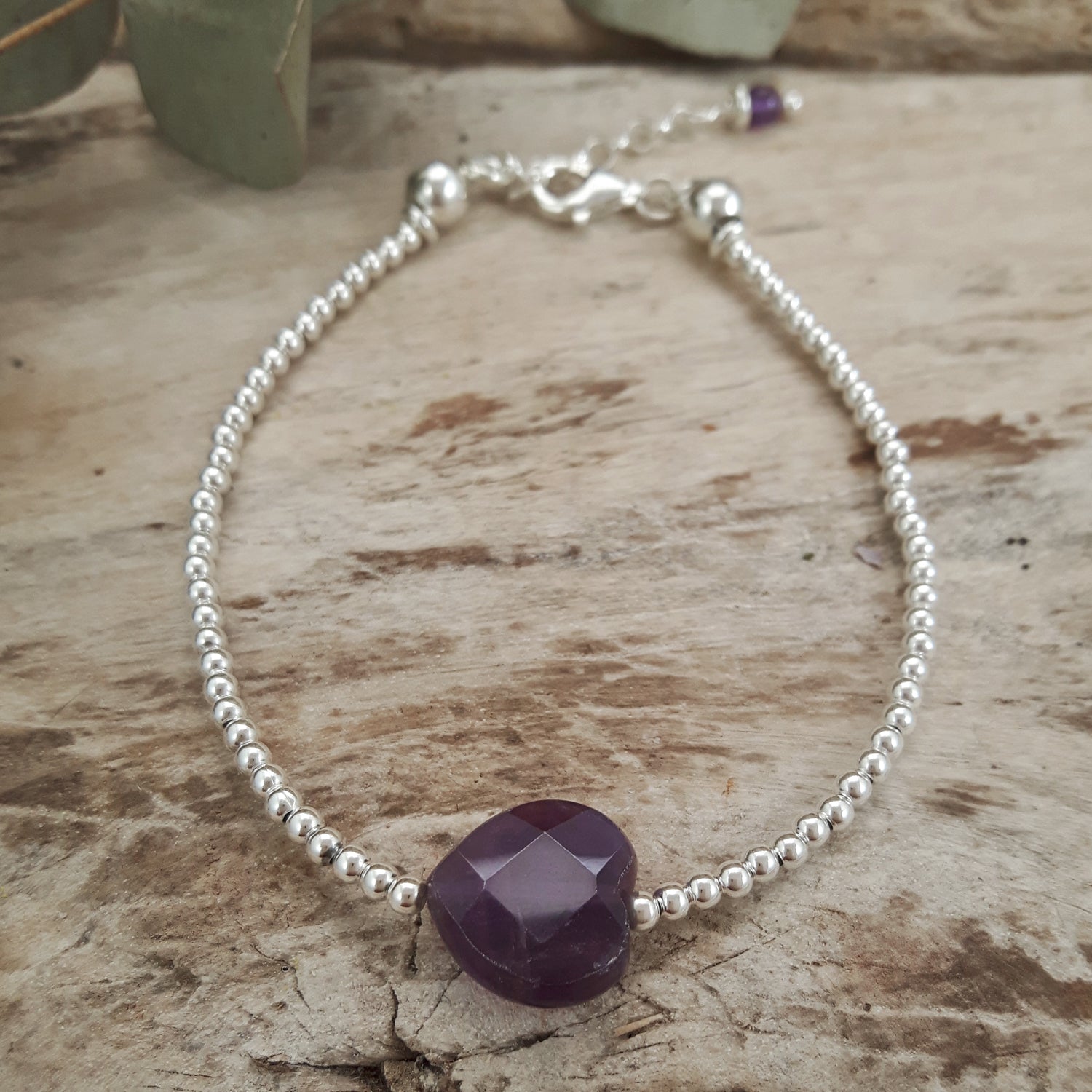 Shades of Love Amethyst Gemstone Bracelet