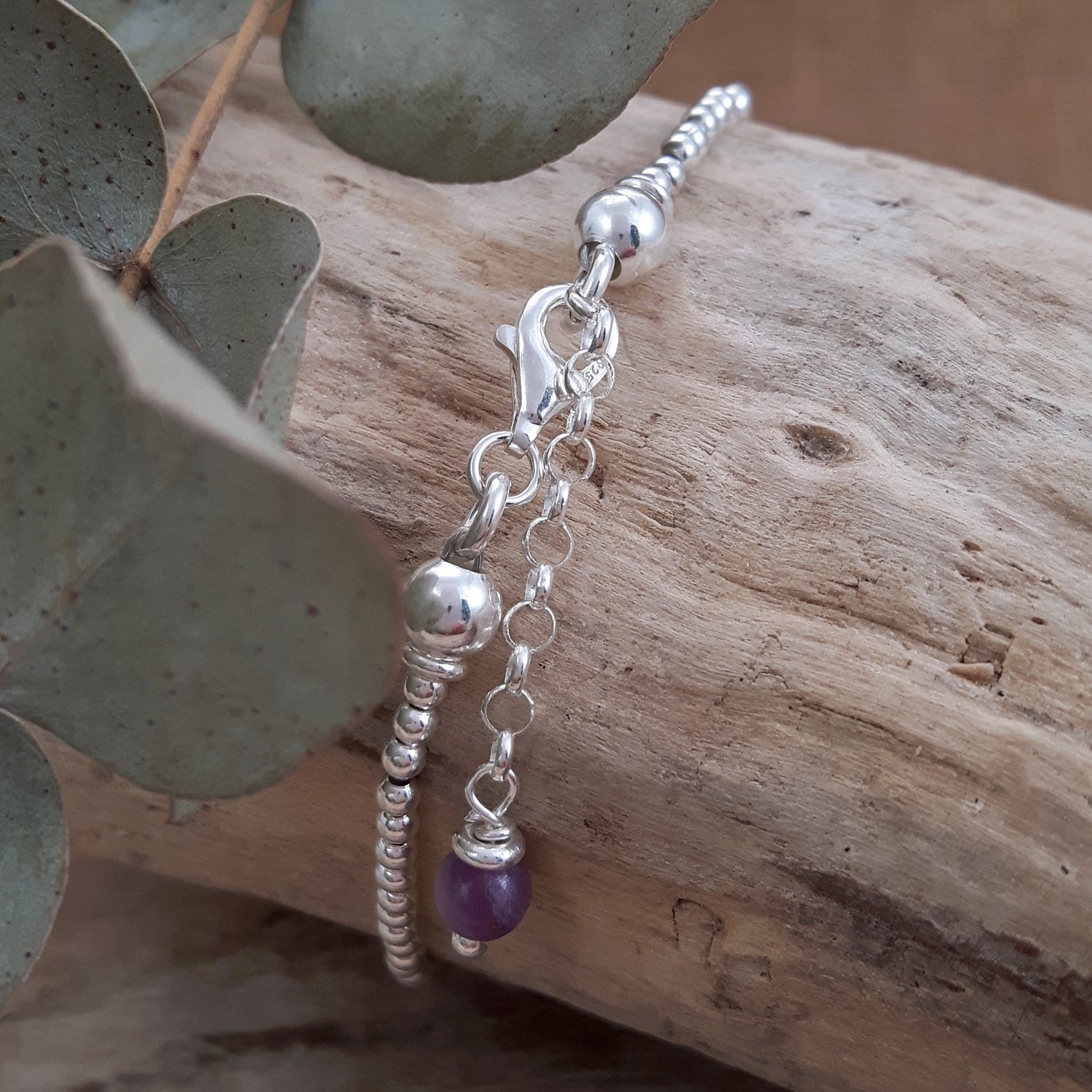Shades of Love Lilac Chalcedony Gemstone Bracelet