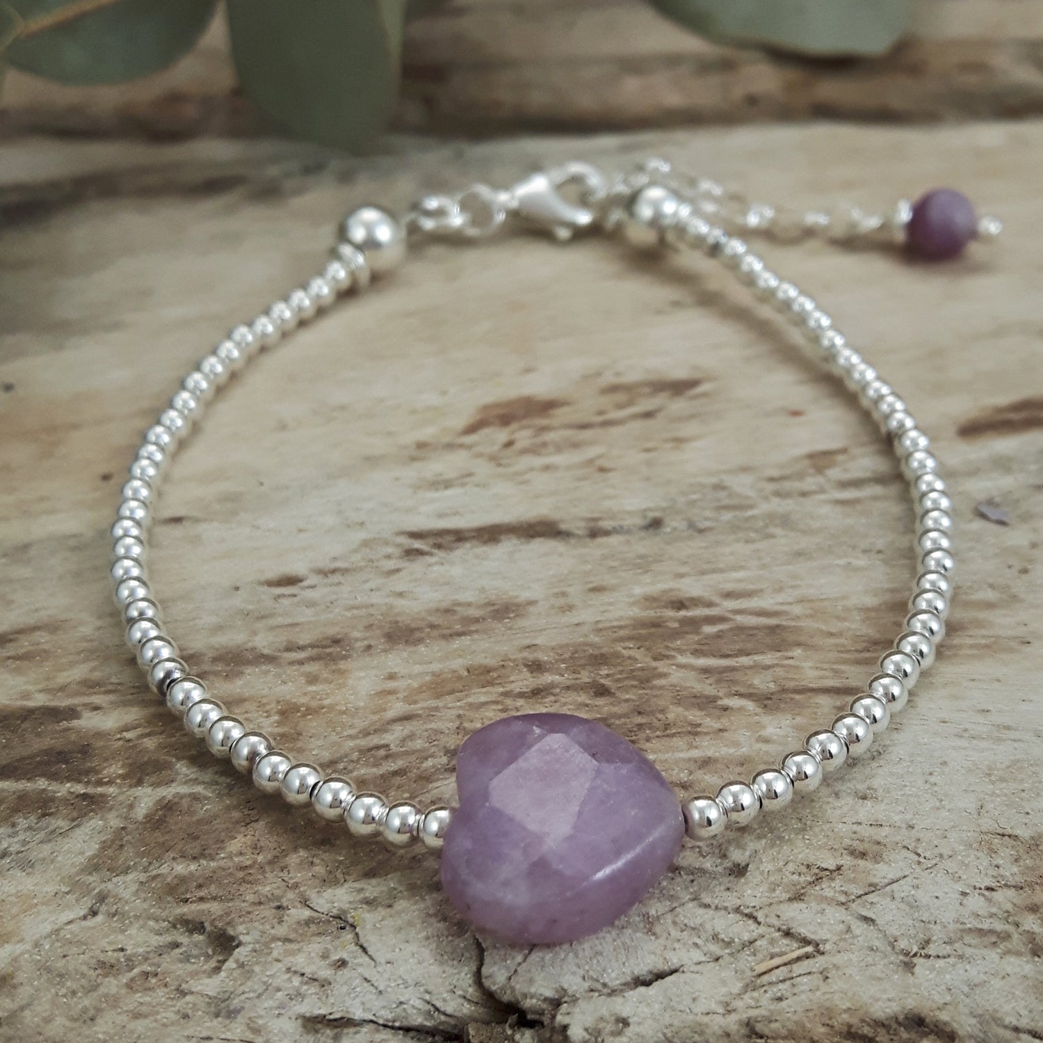 Shades of Love Lilac Chalcedony Gemstone Bracelet