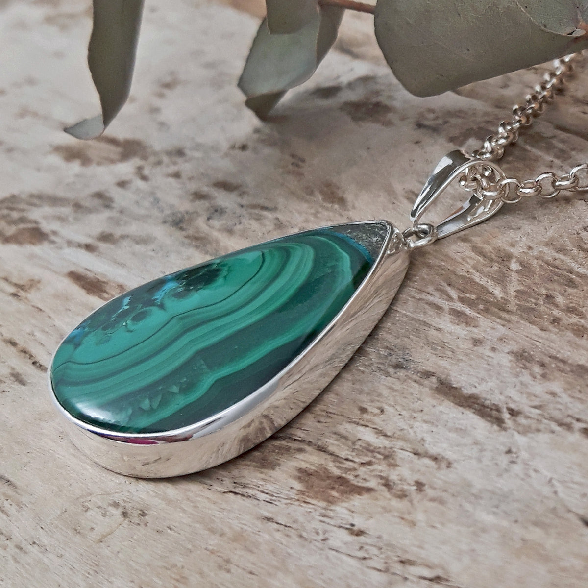 Monet Shattuckite Large Teardrop Pendant