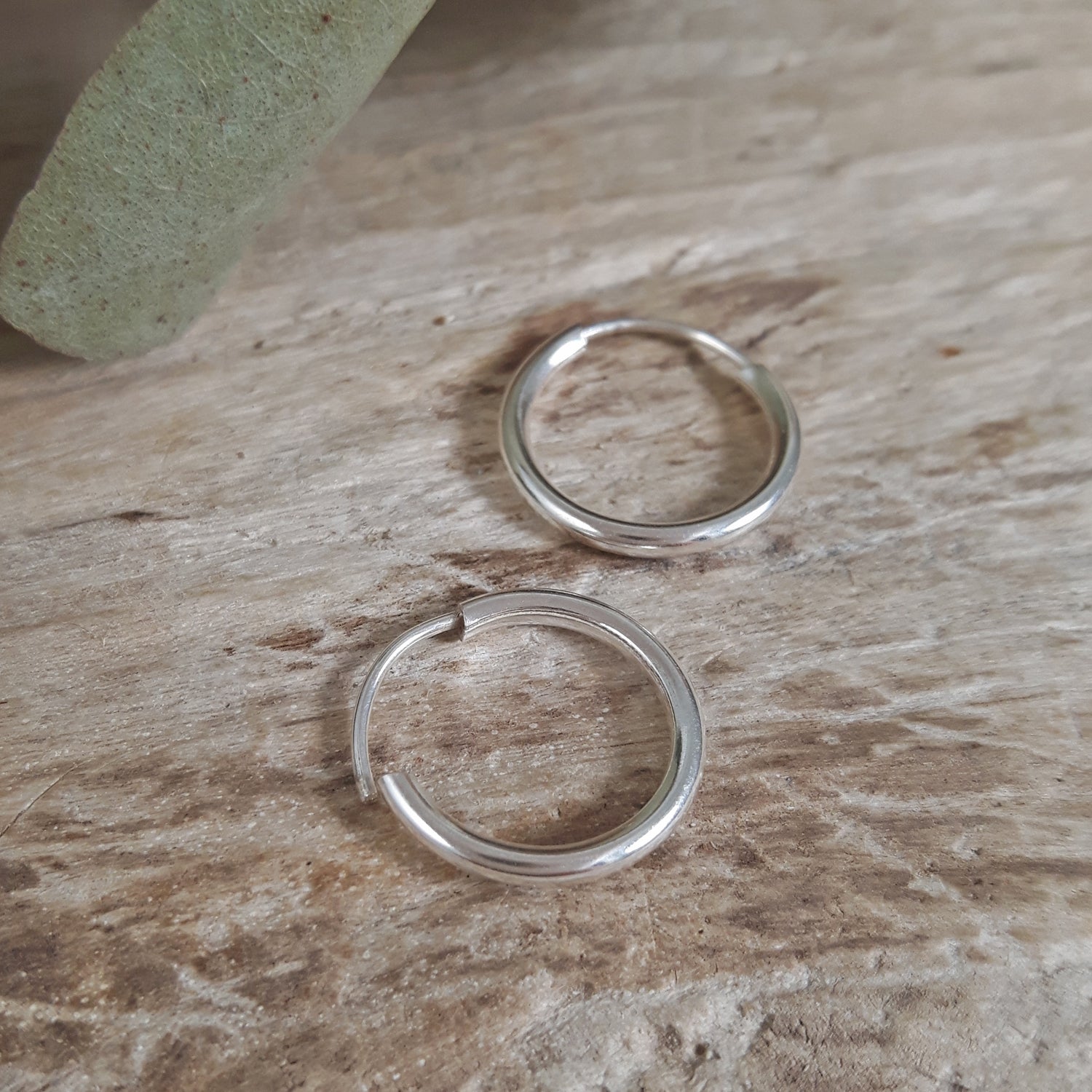Round 1.3cm Hoop Earrings