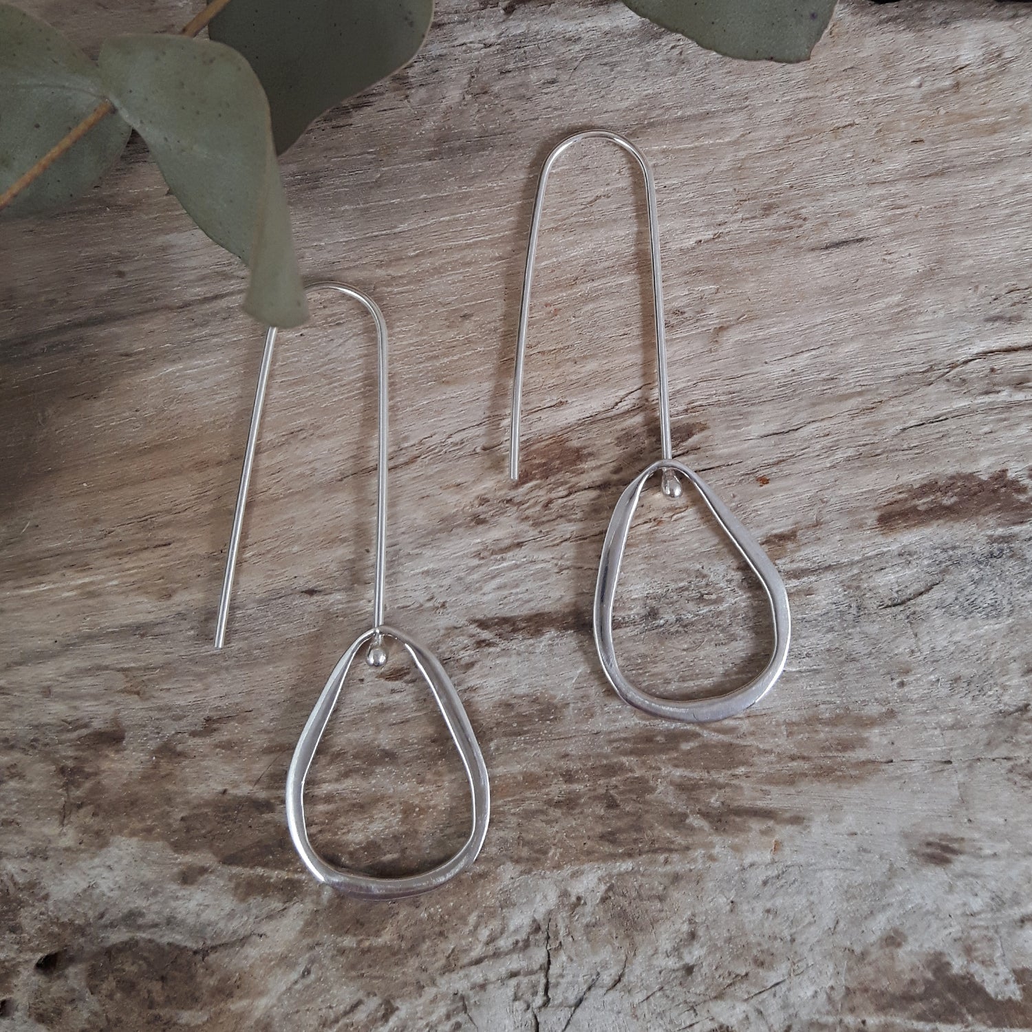 Toro Polished Single Long Drop Earrings