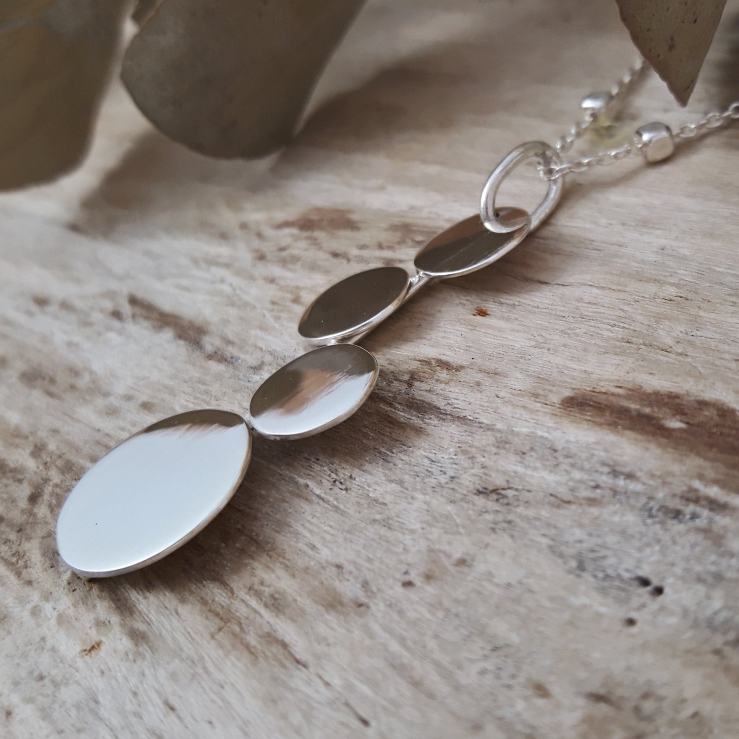 Unity Circles Polished Sterling Silver Pendant
