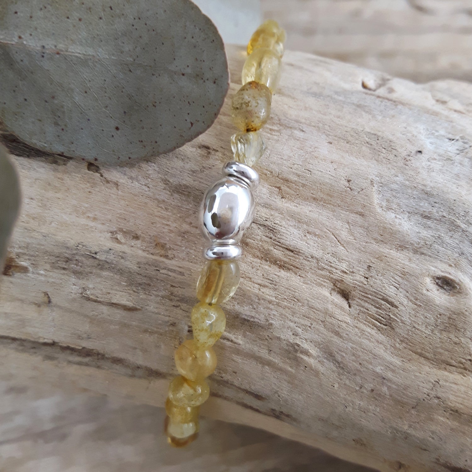 Viva Orb Citrine Birthstone Bracelet